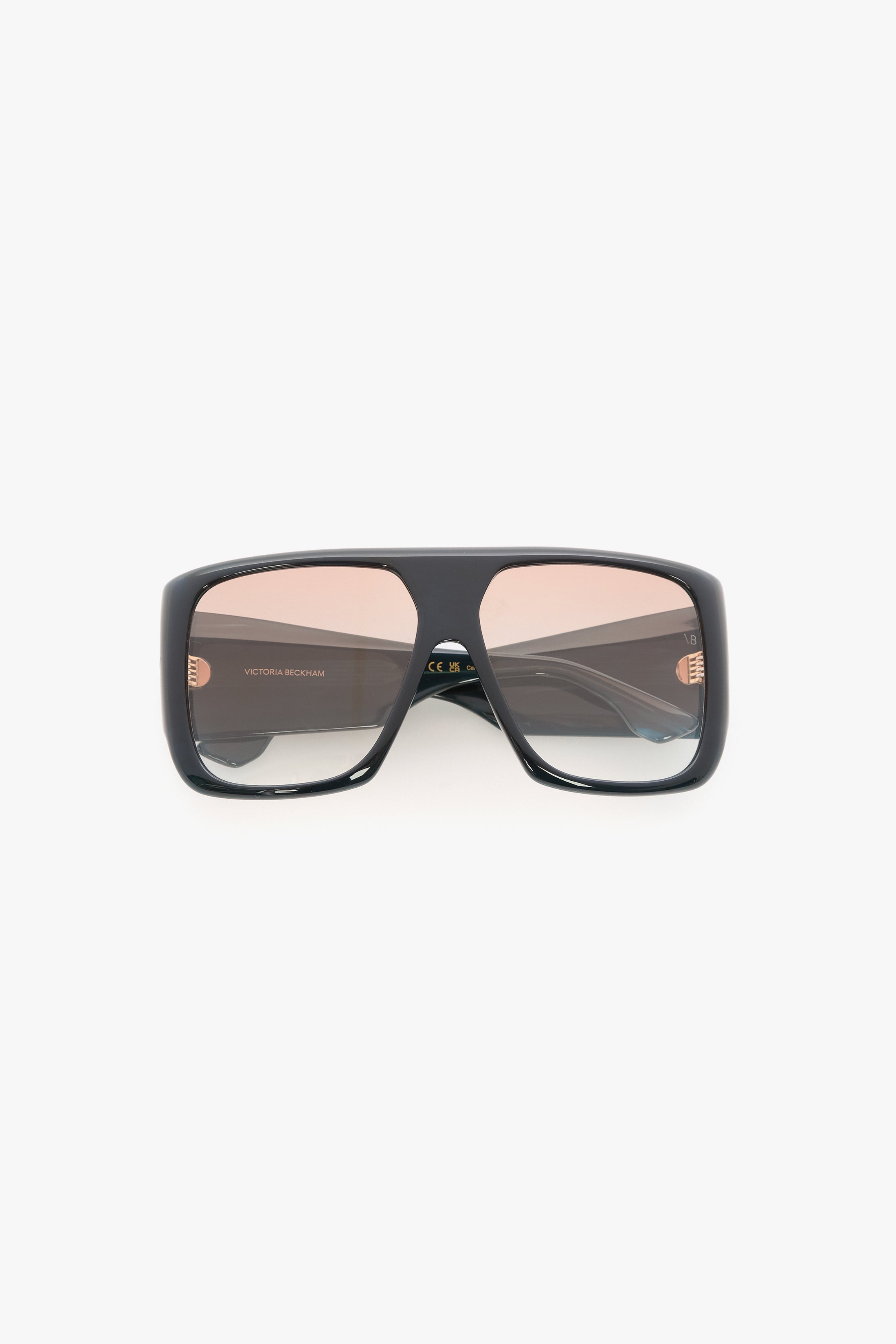 Oversized Soft Square Acetate Frame In Blue – Victoria Beckham