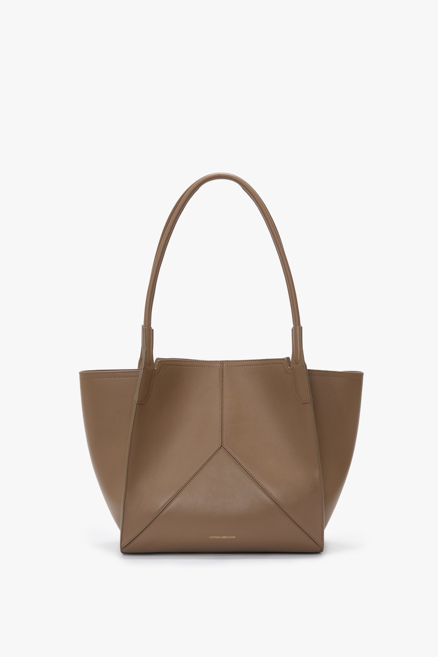Victoria Tote Bag In Dove Grey Leather