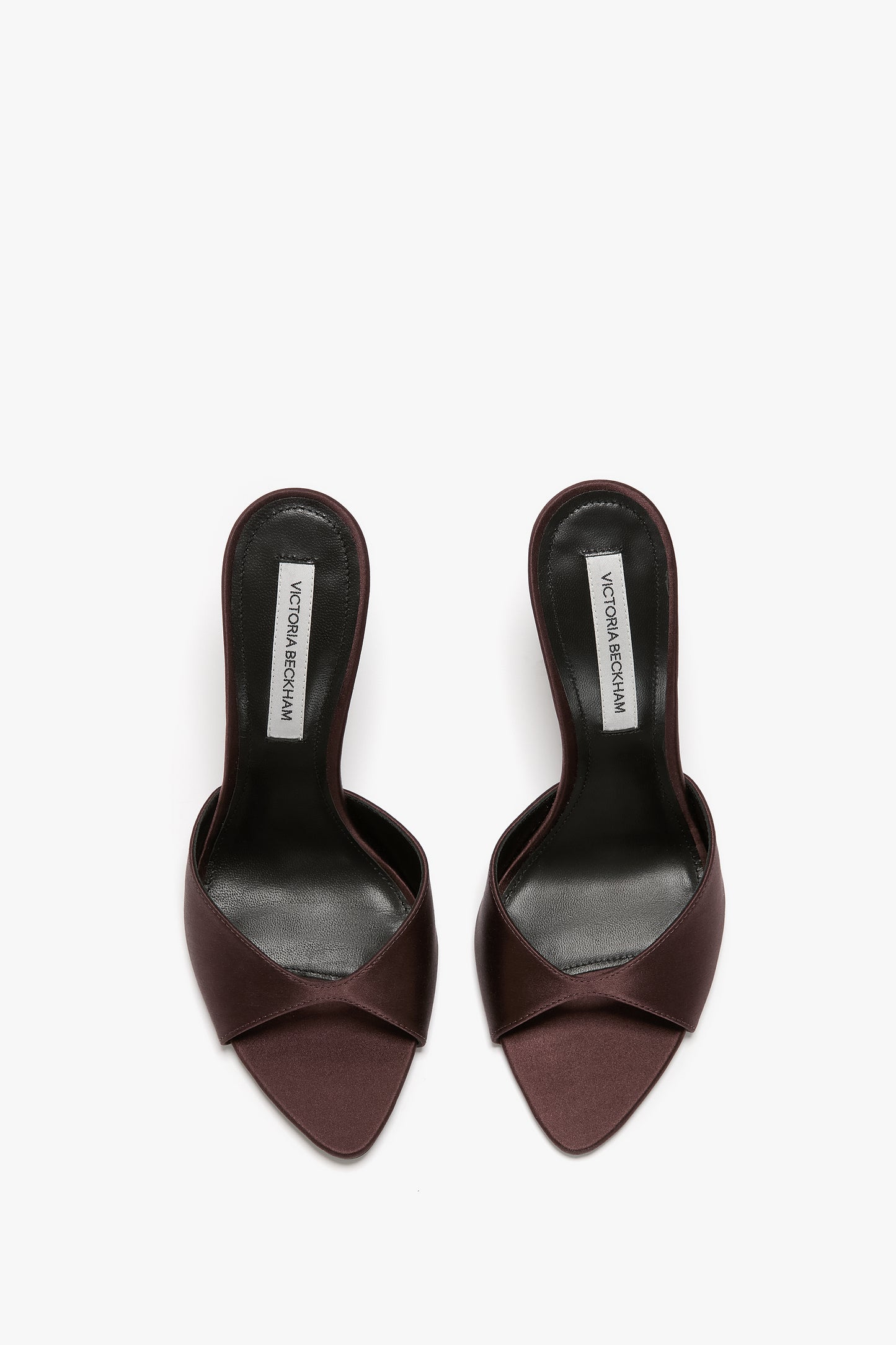 Harlow Mule 100 In Maroon Satin