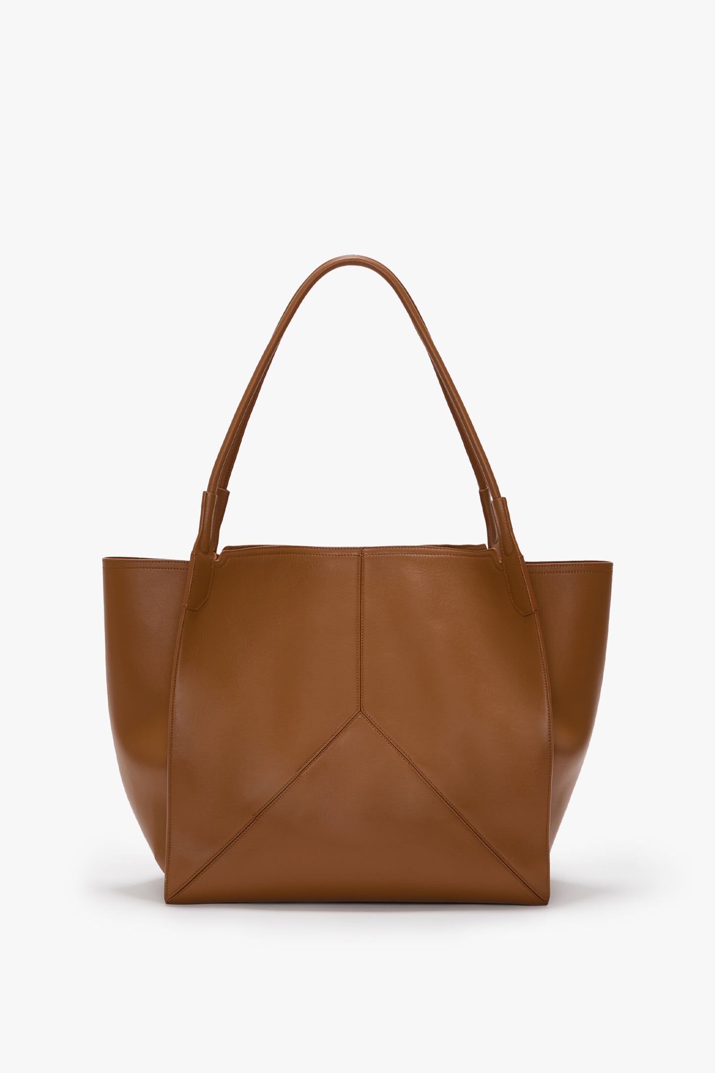 Victoria Tote Bag Large In Tan Leather