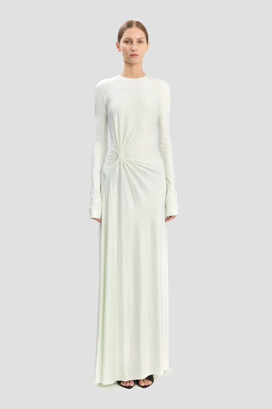 Twist Gown In Aloe