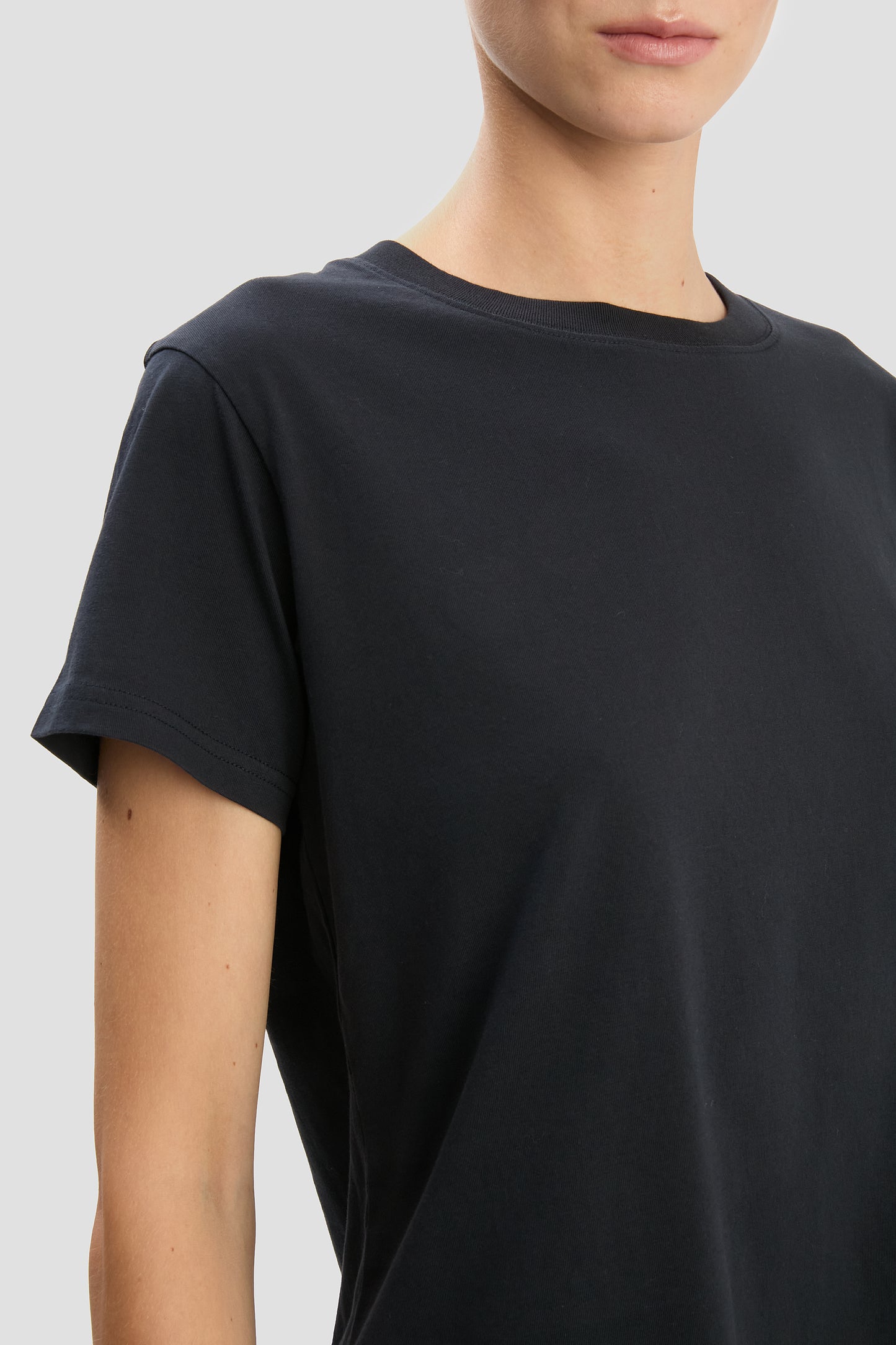 Shrunken Fit T-Shirt In Navy