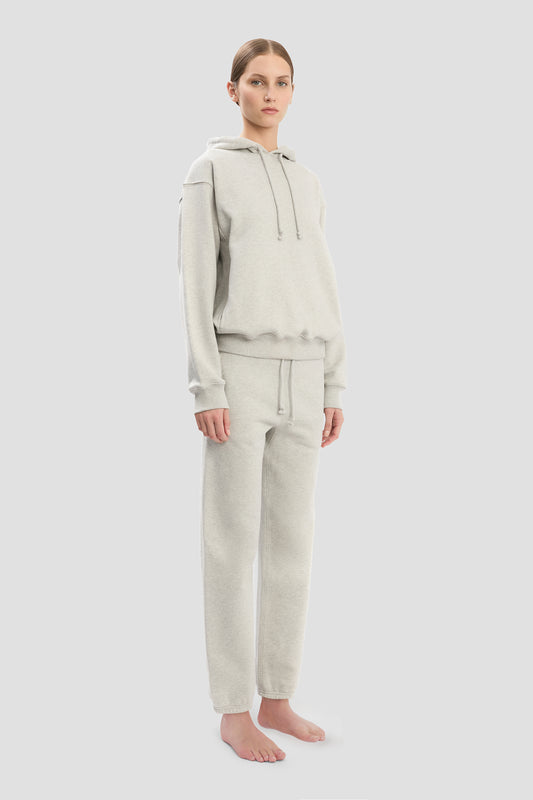 Logo Embroidered Jogger In Grey Marl