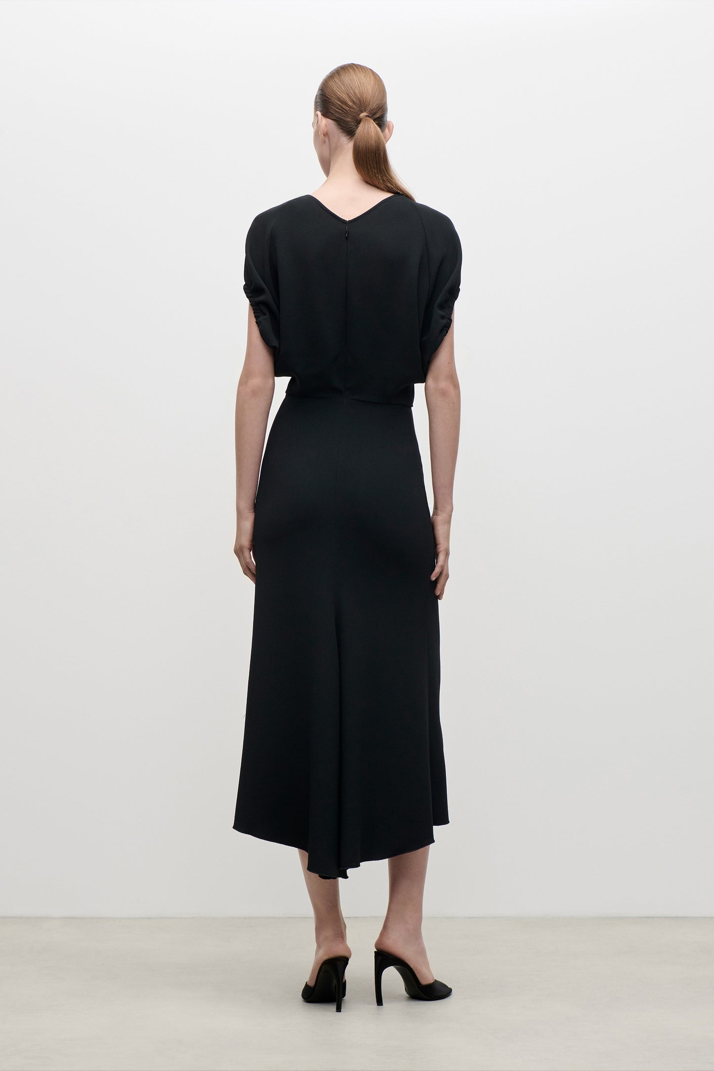 Edith Midi Dress In Black