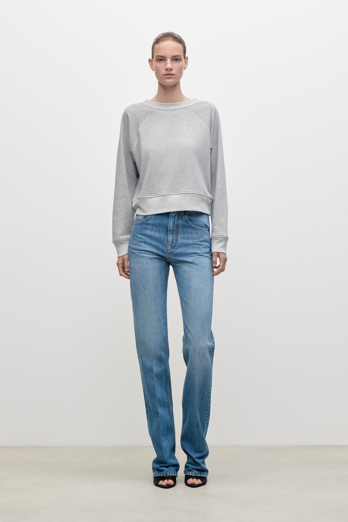 Constance Sweatshirt In Grey Marl