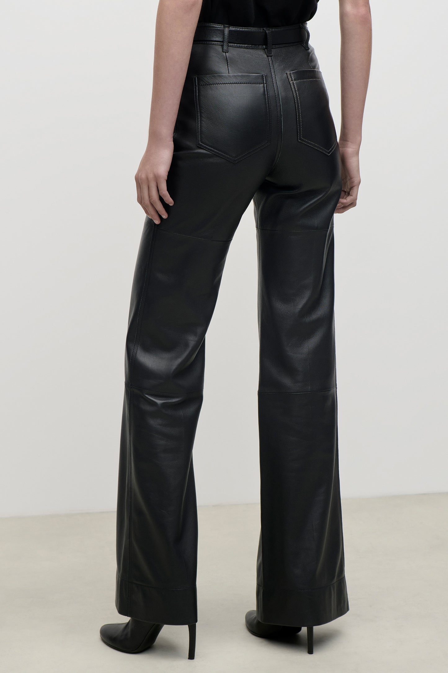 Leather Alina Trouser In Black
