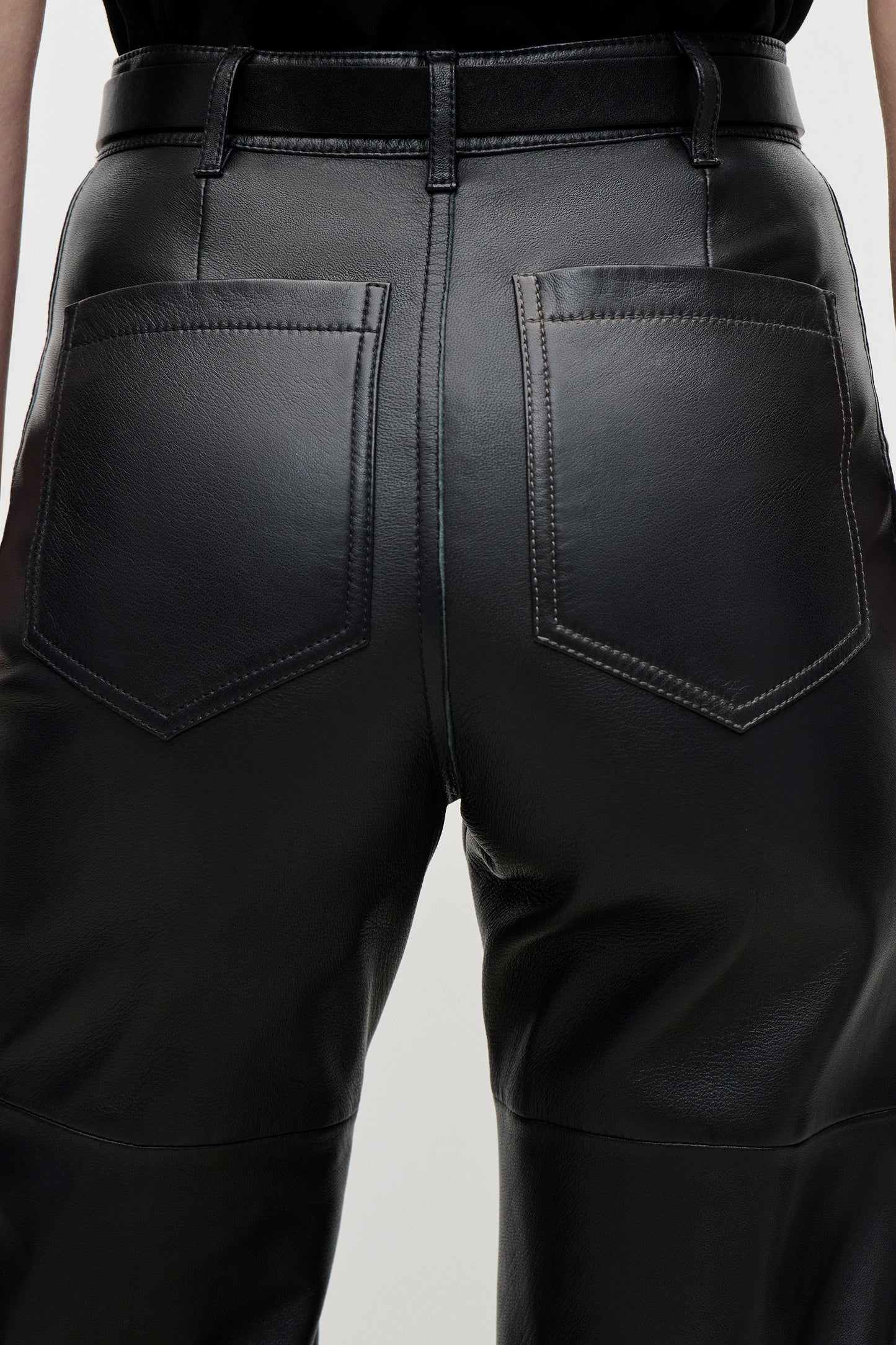 Leather Alina Trouser In Black