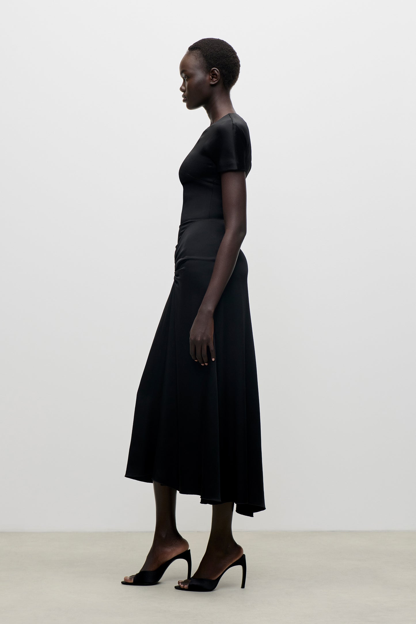 Blaire Midi Dress In Black
