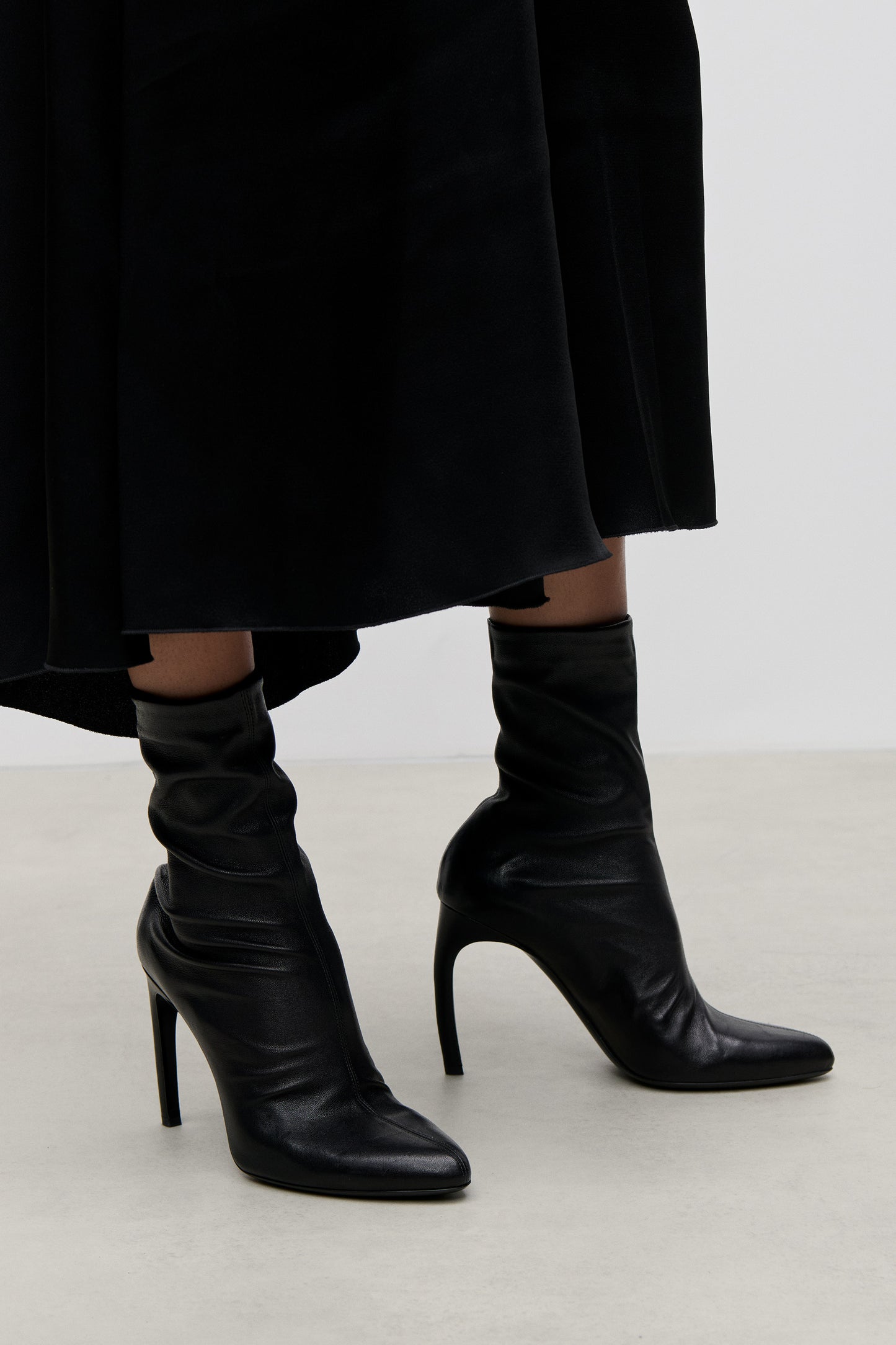 Harlow Mid Boot 100 Stretch Nappa Leather