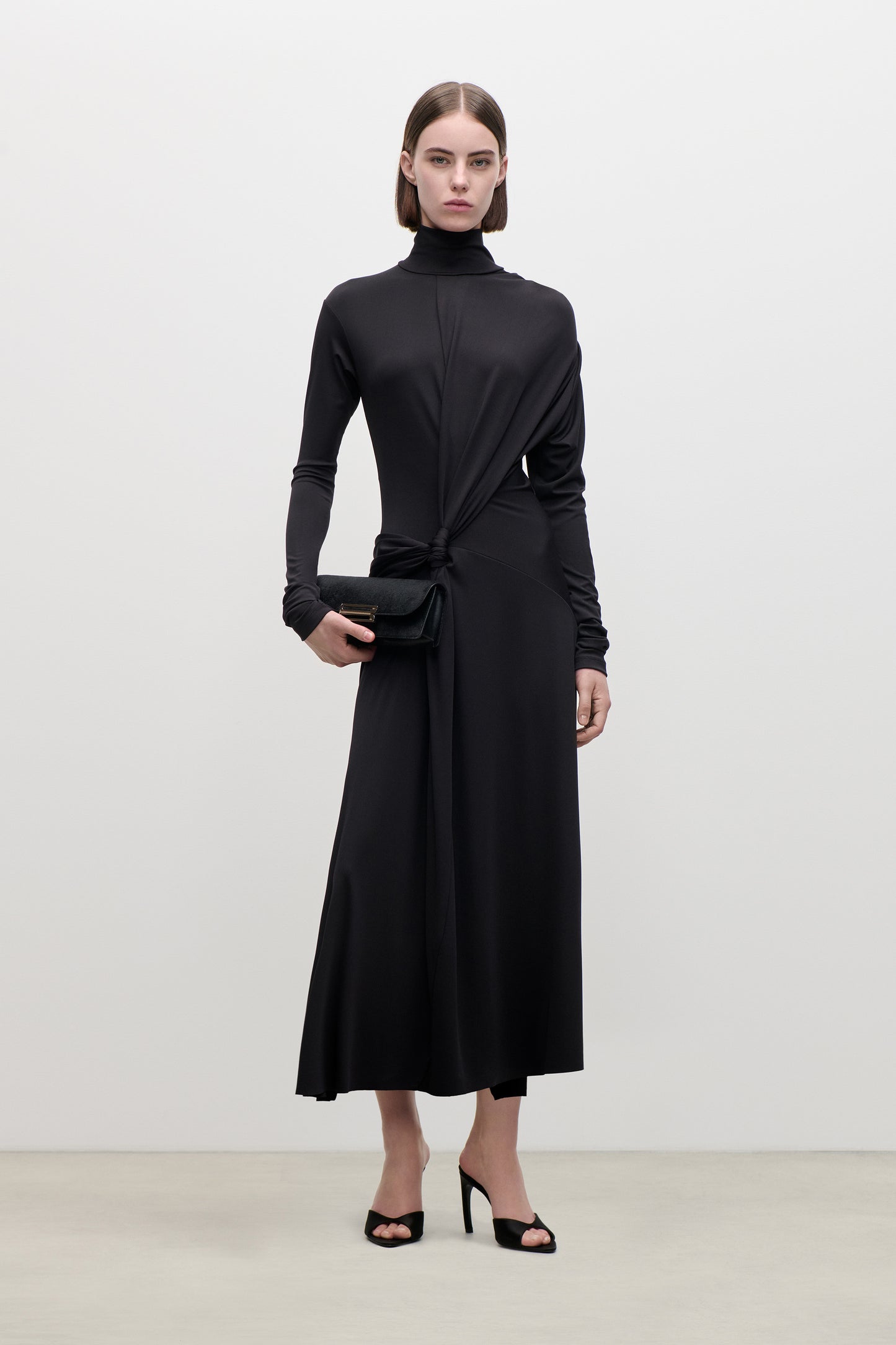 Letice Midi Dress In Black
