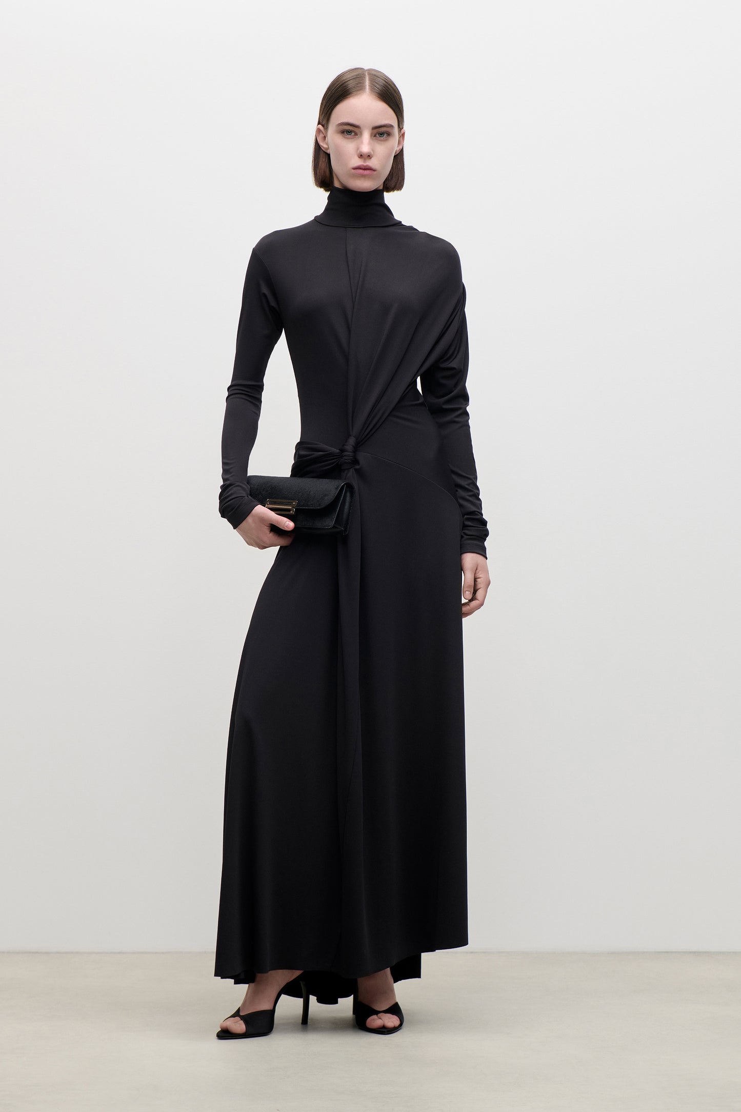 Letice Midi Dress In Black