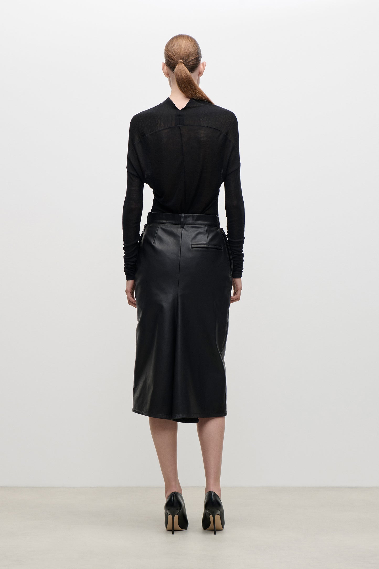 Draped Top In Black