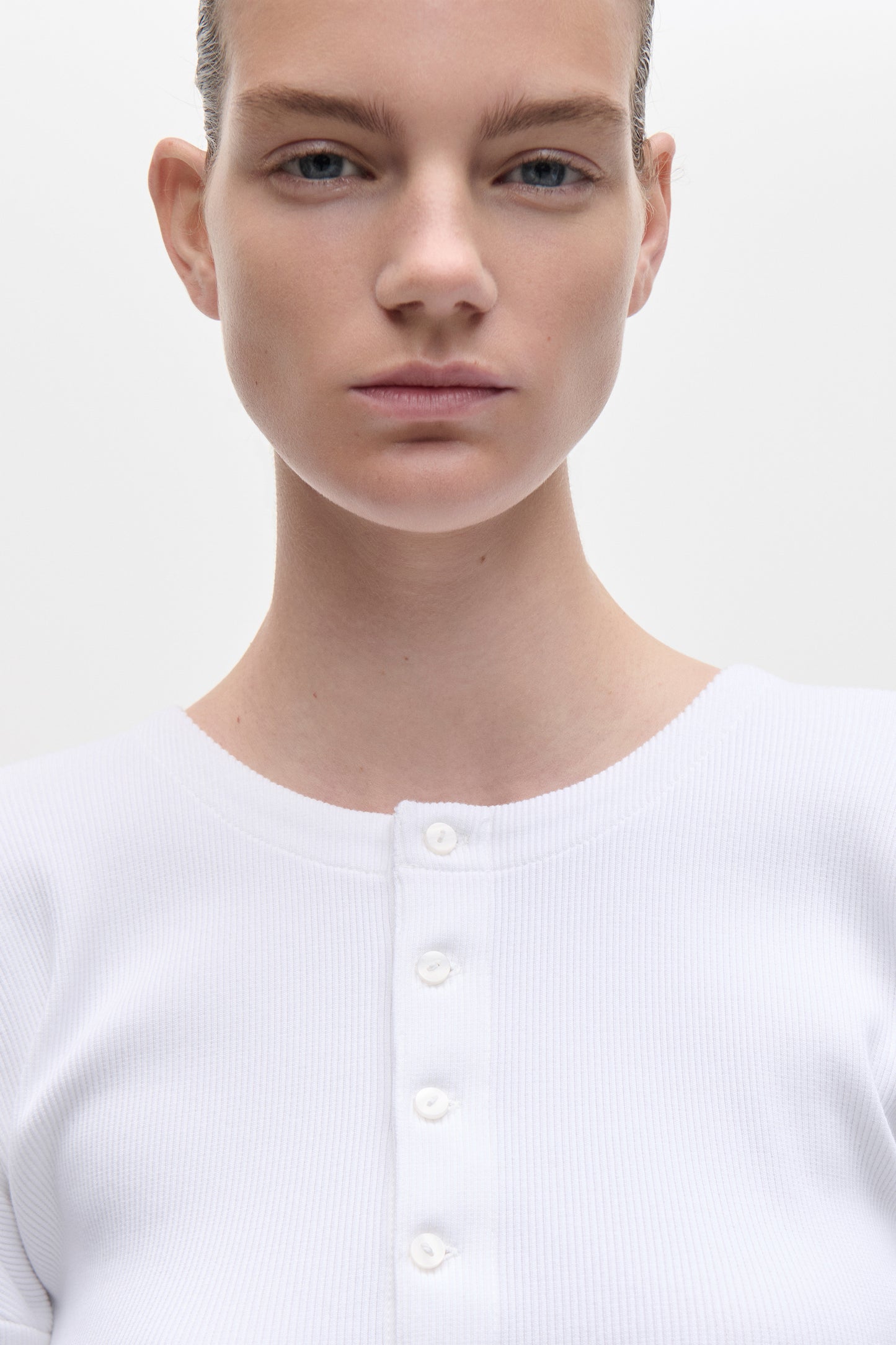 Hazel Top In White