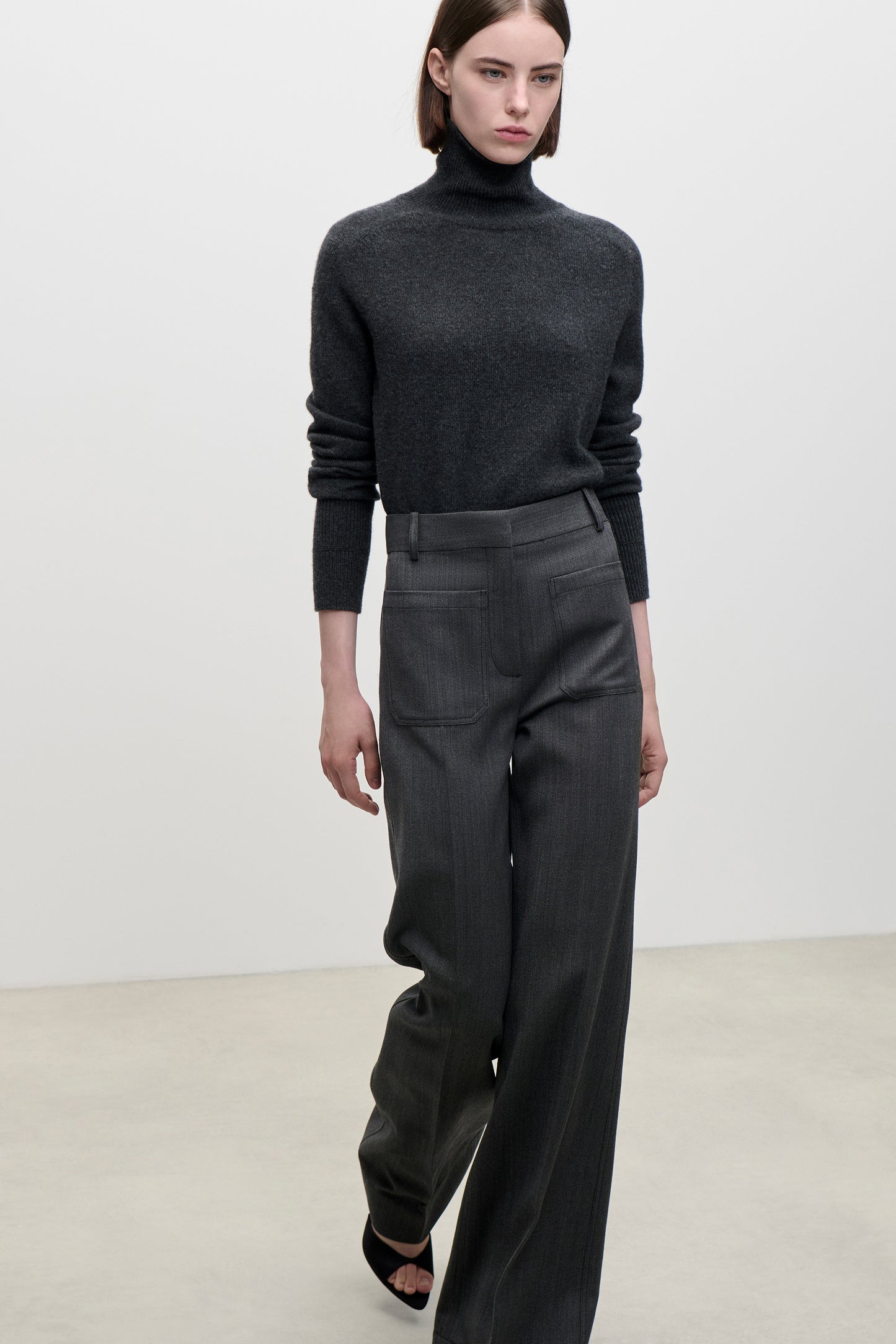 Marie Jumper In Dark Grey Melange