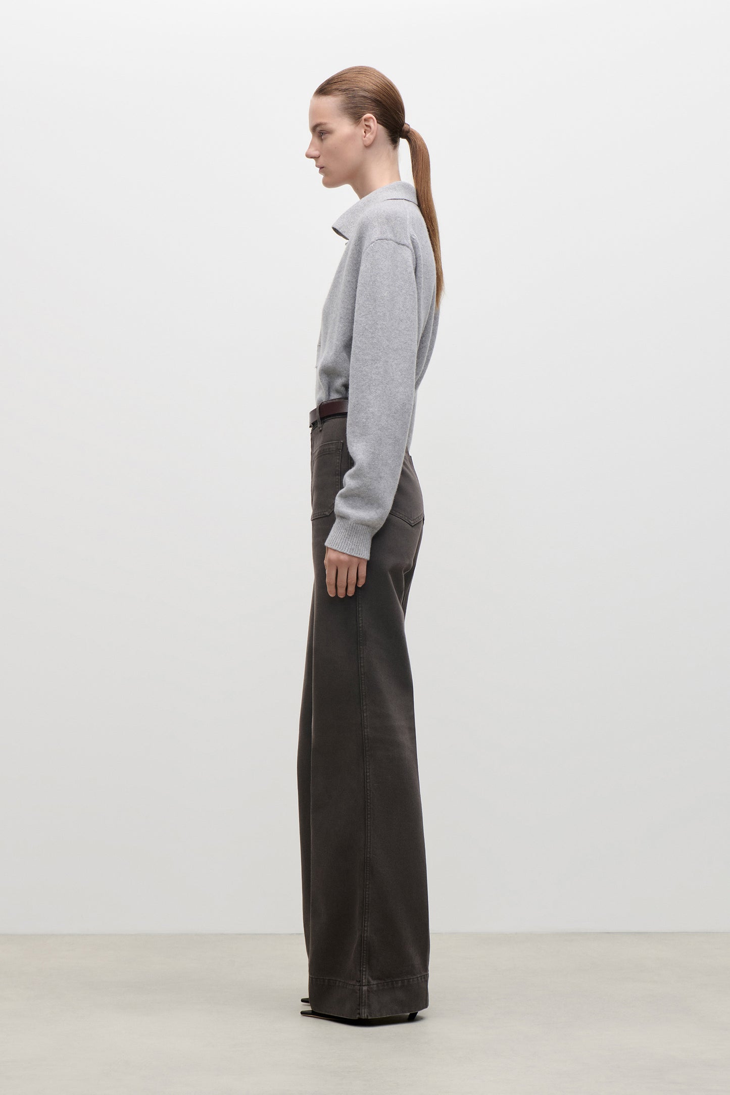 Genevieve Jumper In Mid Grey Marl