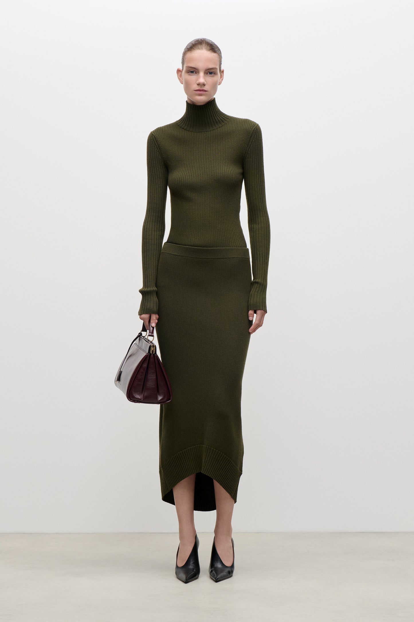 Fitted Skirt In Green