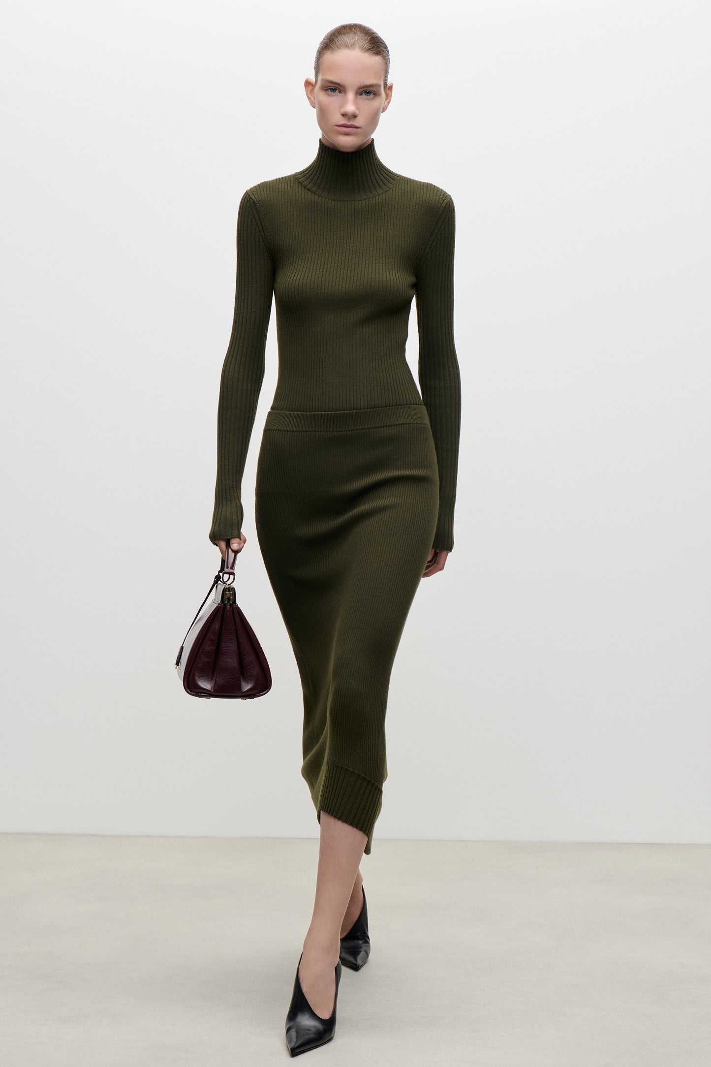 Fitted Skirt In Green