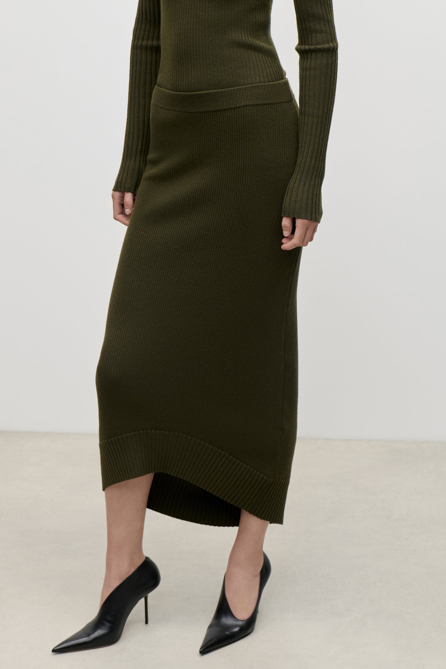 Fitted Skirt In Green