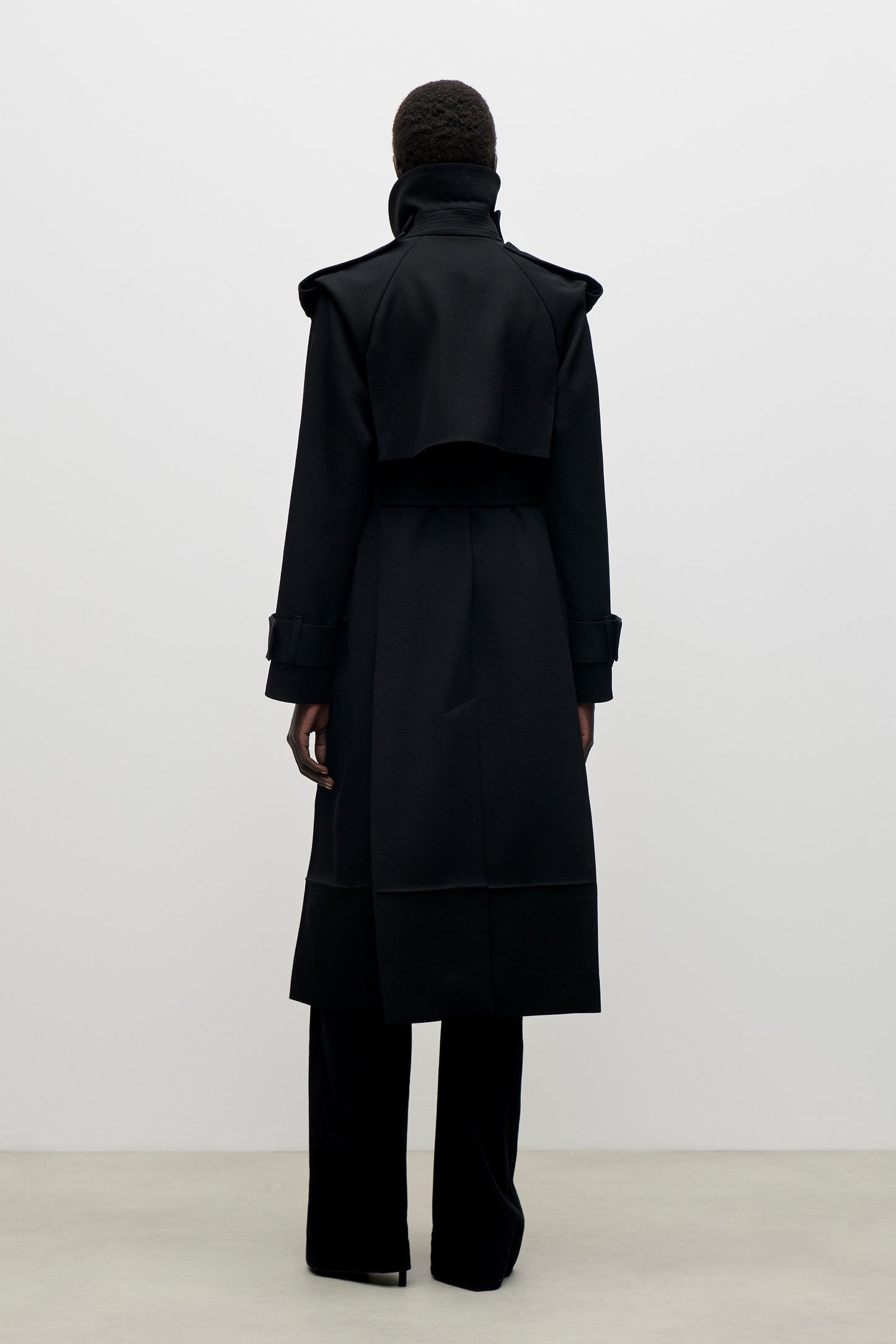 Philippa Trench Coat In Black