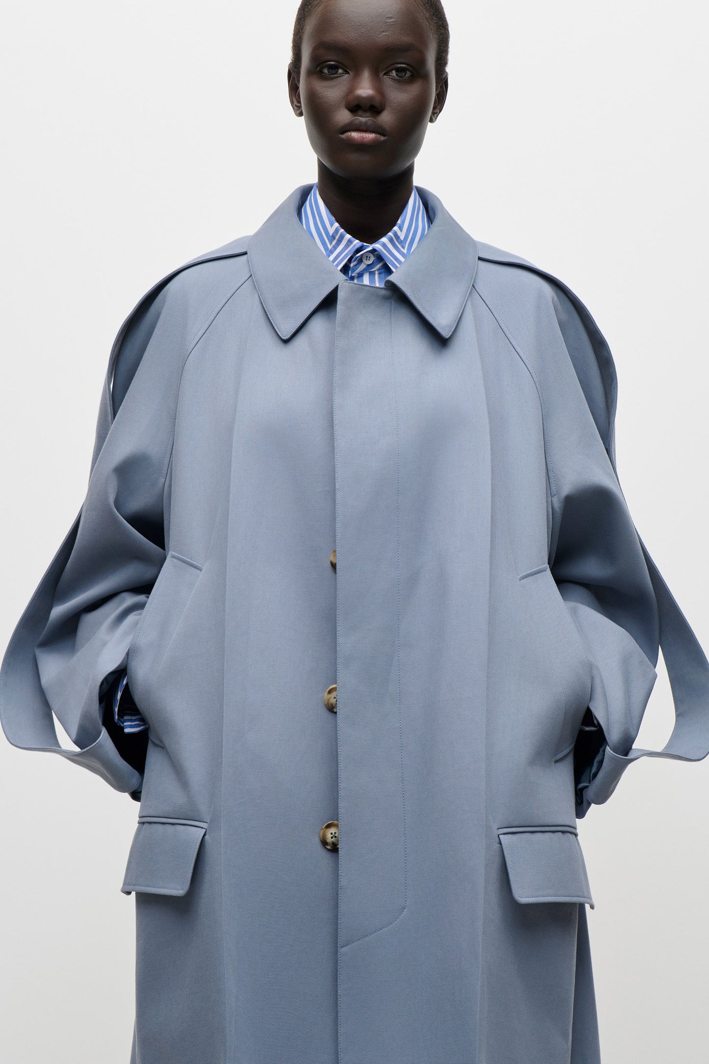 Car Coat In Blue