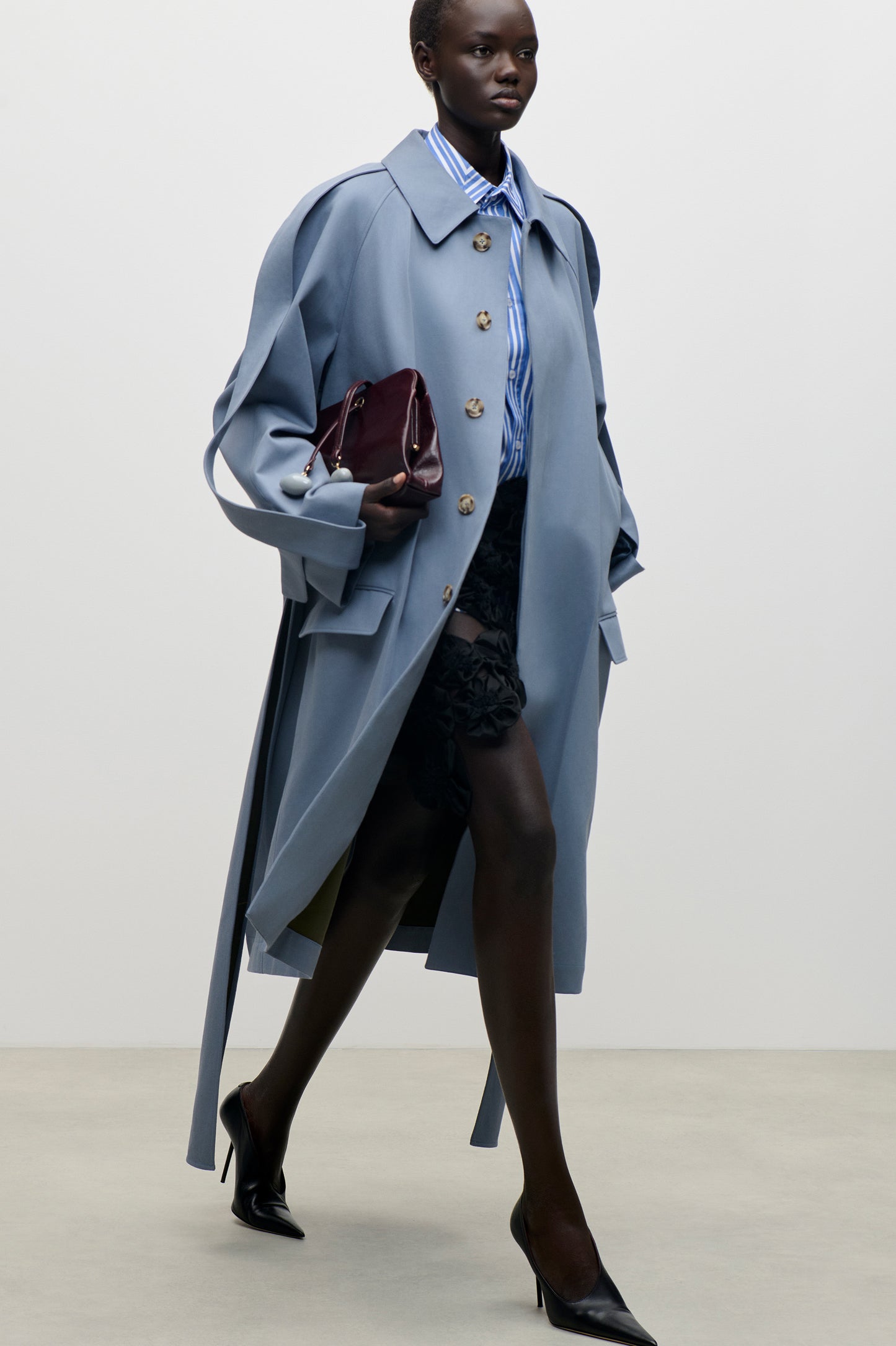 Car Coat In Blue