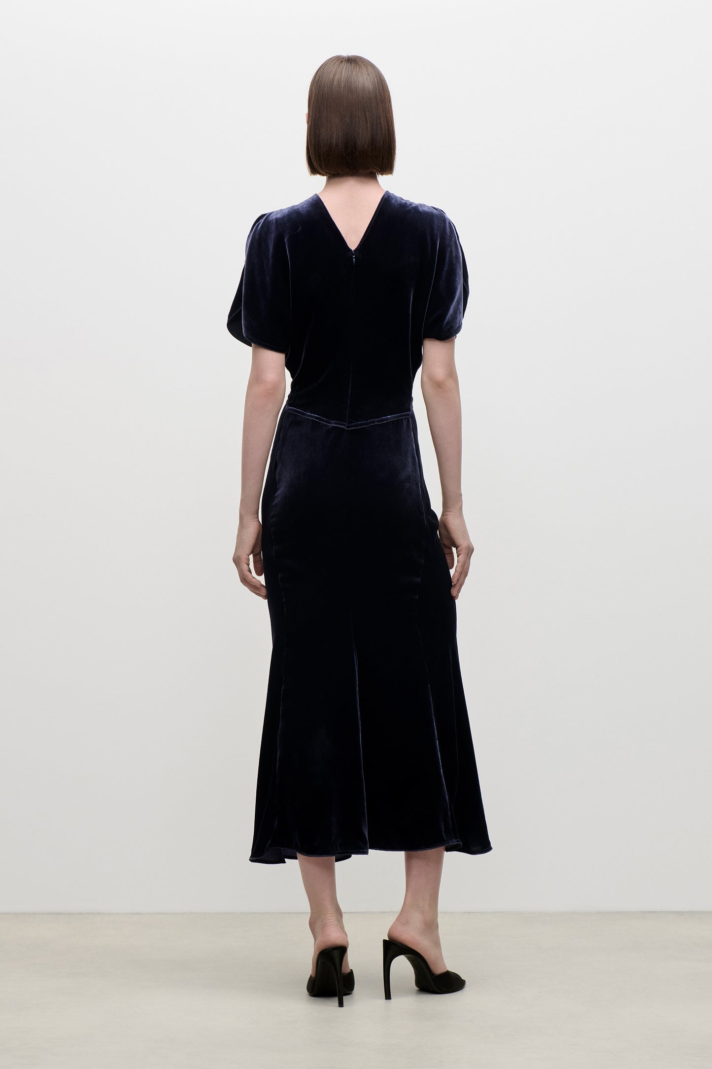 Bela Midi Dress In Navy