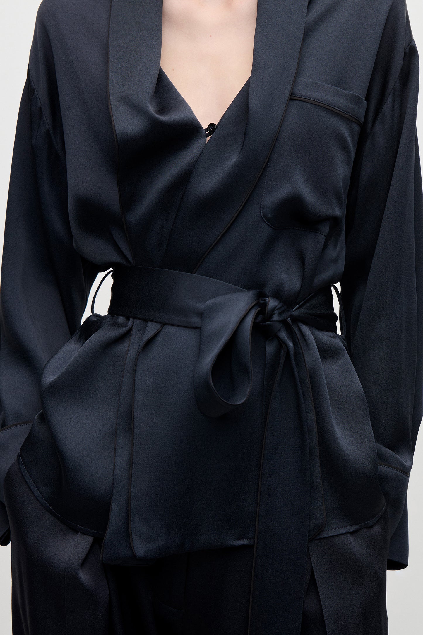 Alba Blouse In Dark Navy