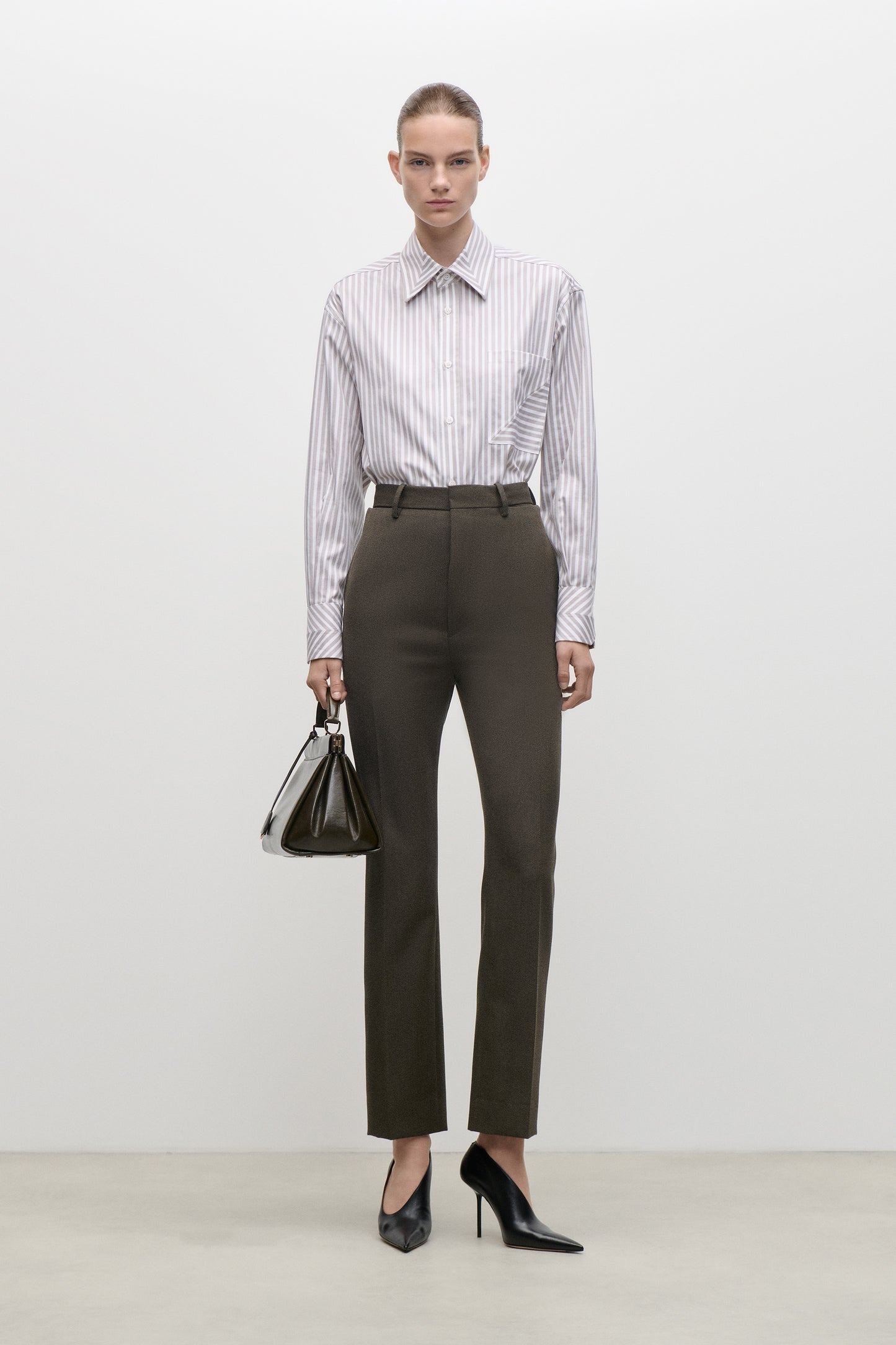 Pocket Detail Shirt In Lilac