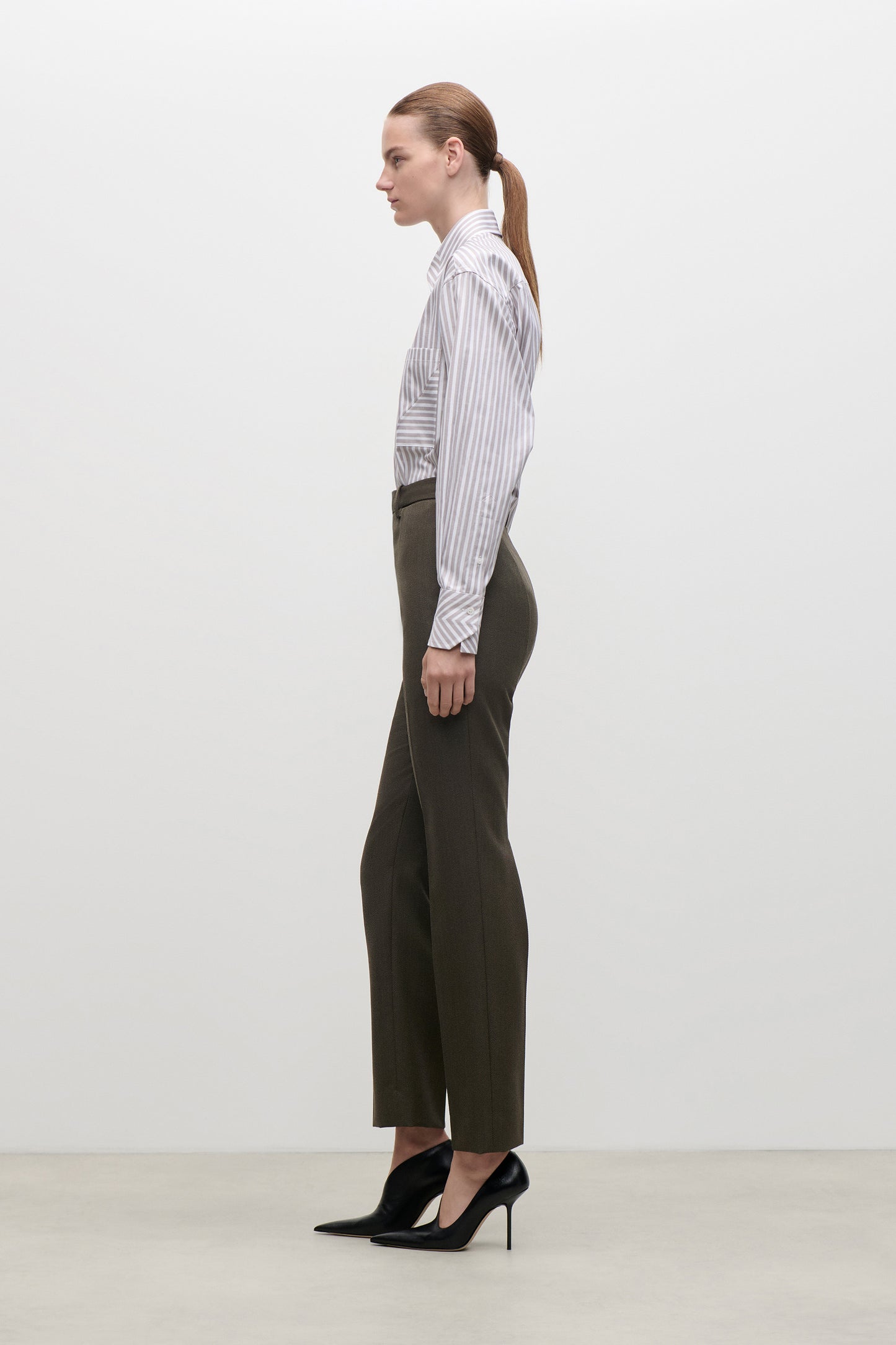 Pocket Detail Shirt In Lilac