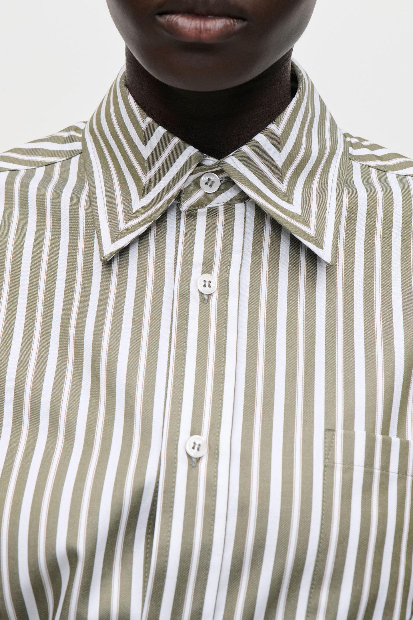 Pocket Detail Shirt In Green