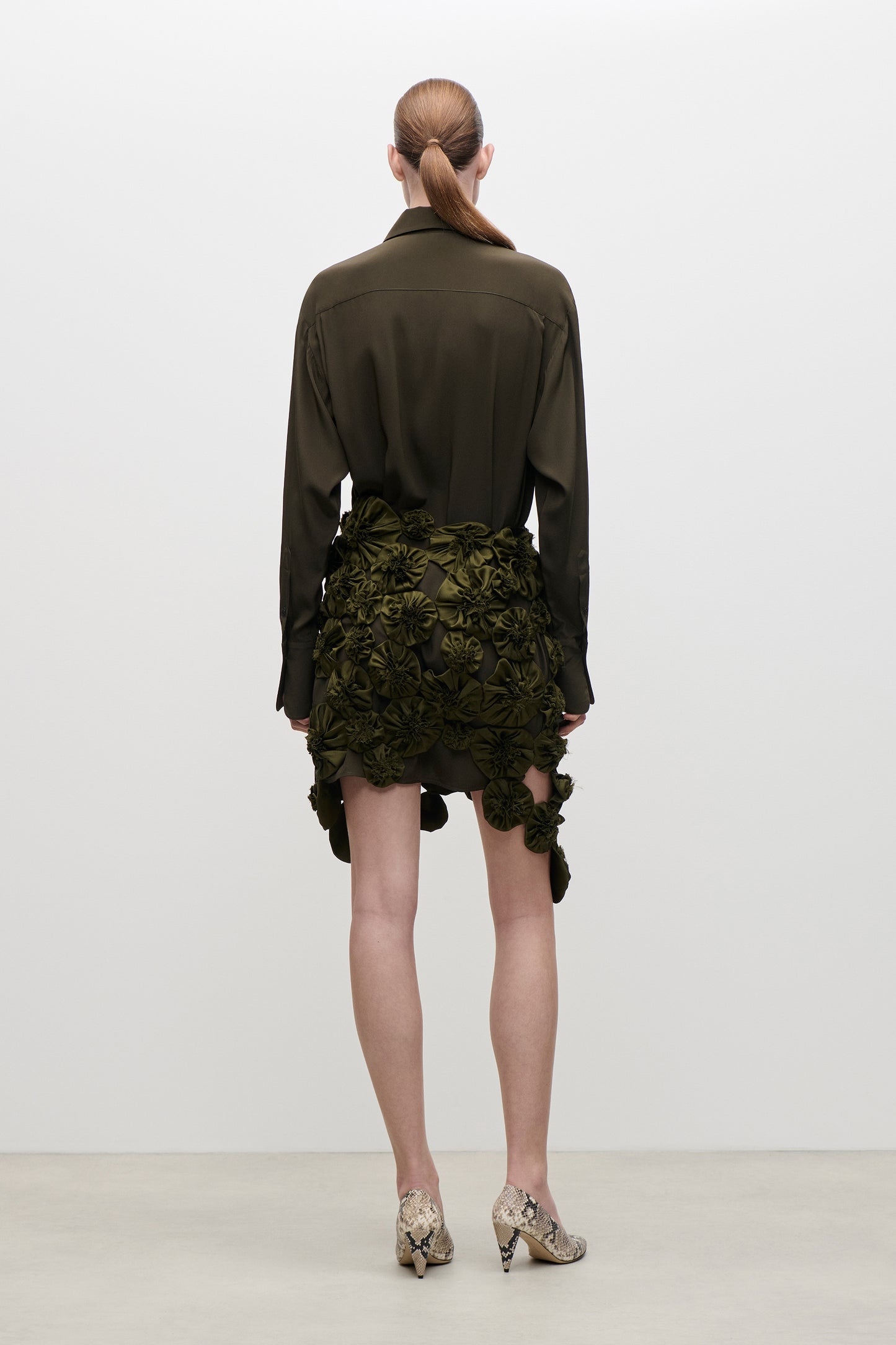 Applique Skirt In Green