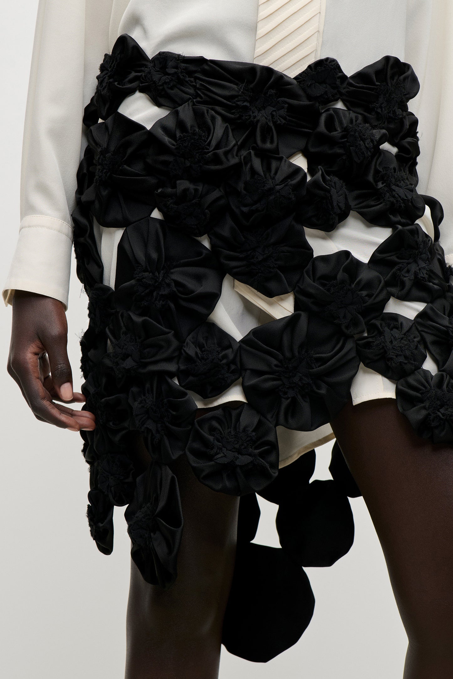 Applique Skirt In Black
