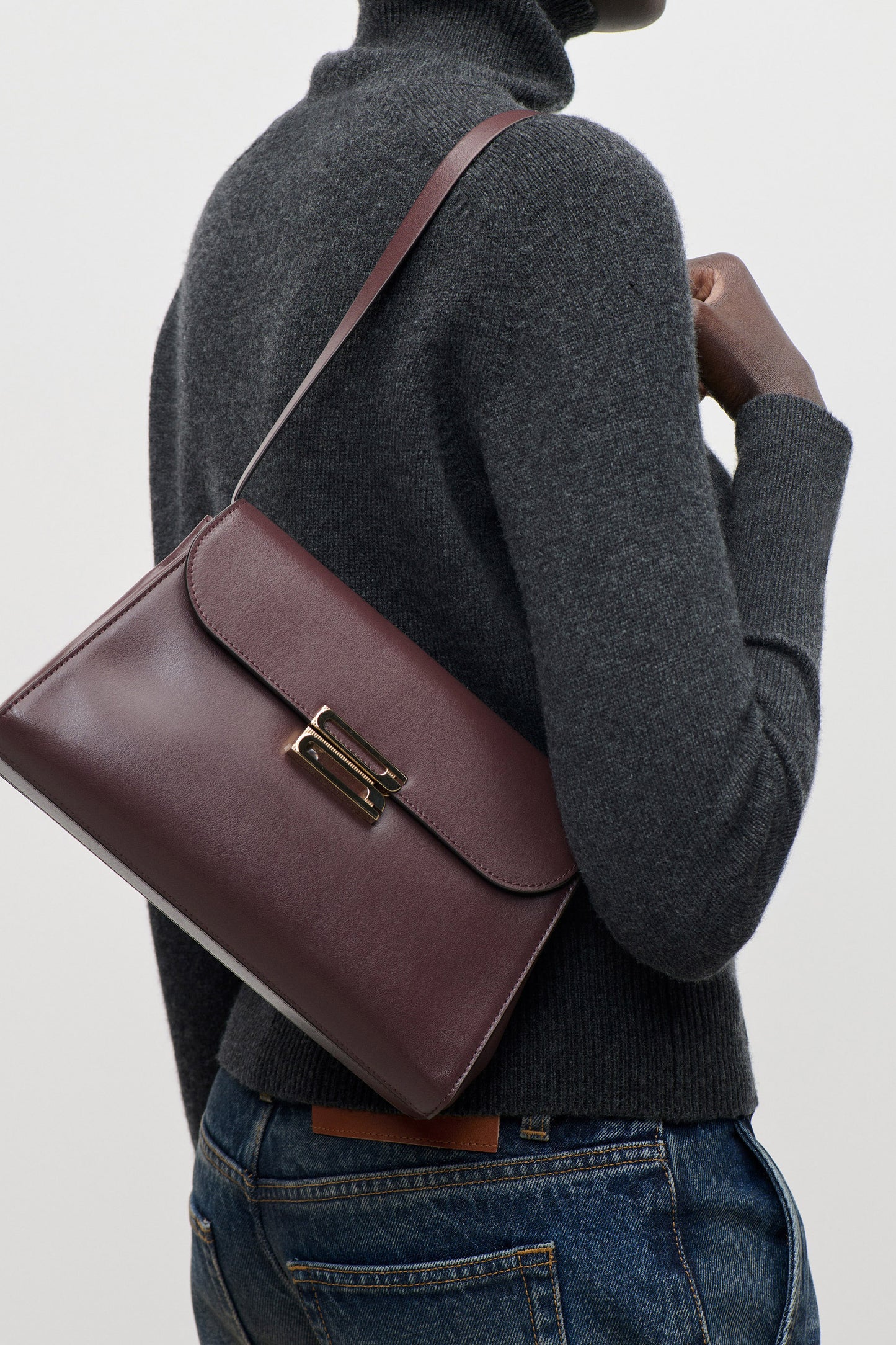 Dorian Trapeze Bag Shiny Calf Leather