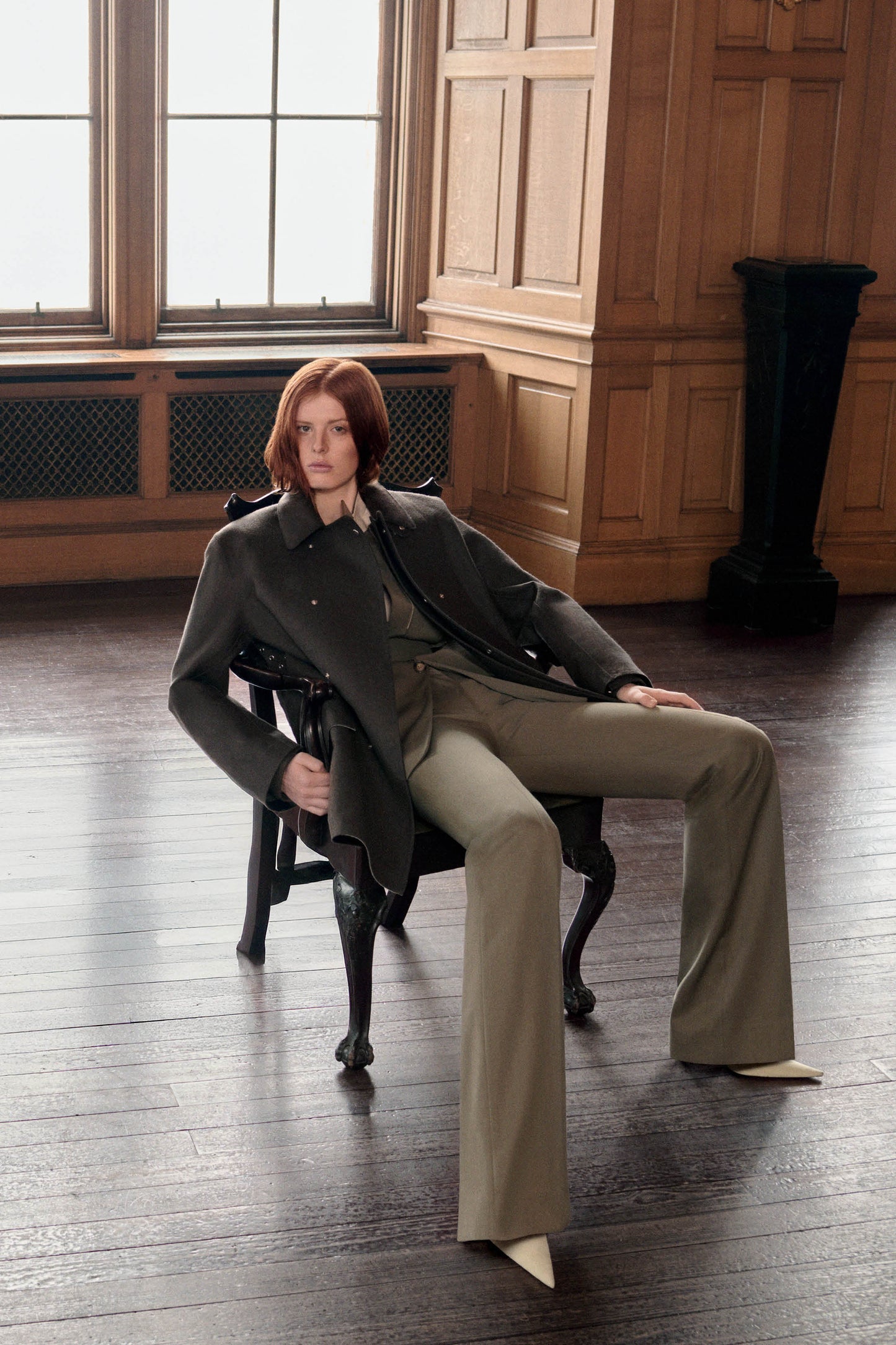 Victoria Beckham X Mackintosh Caban Coat In Brown