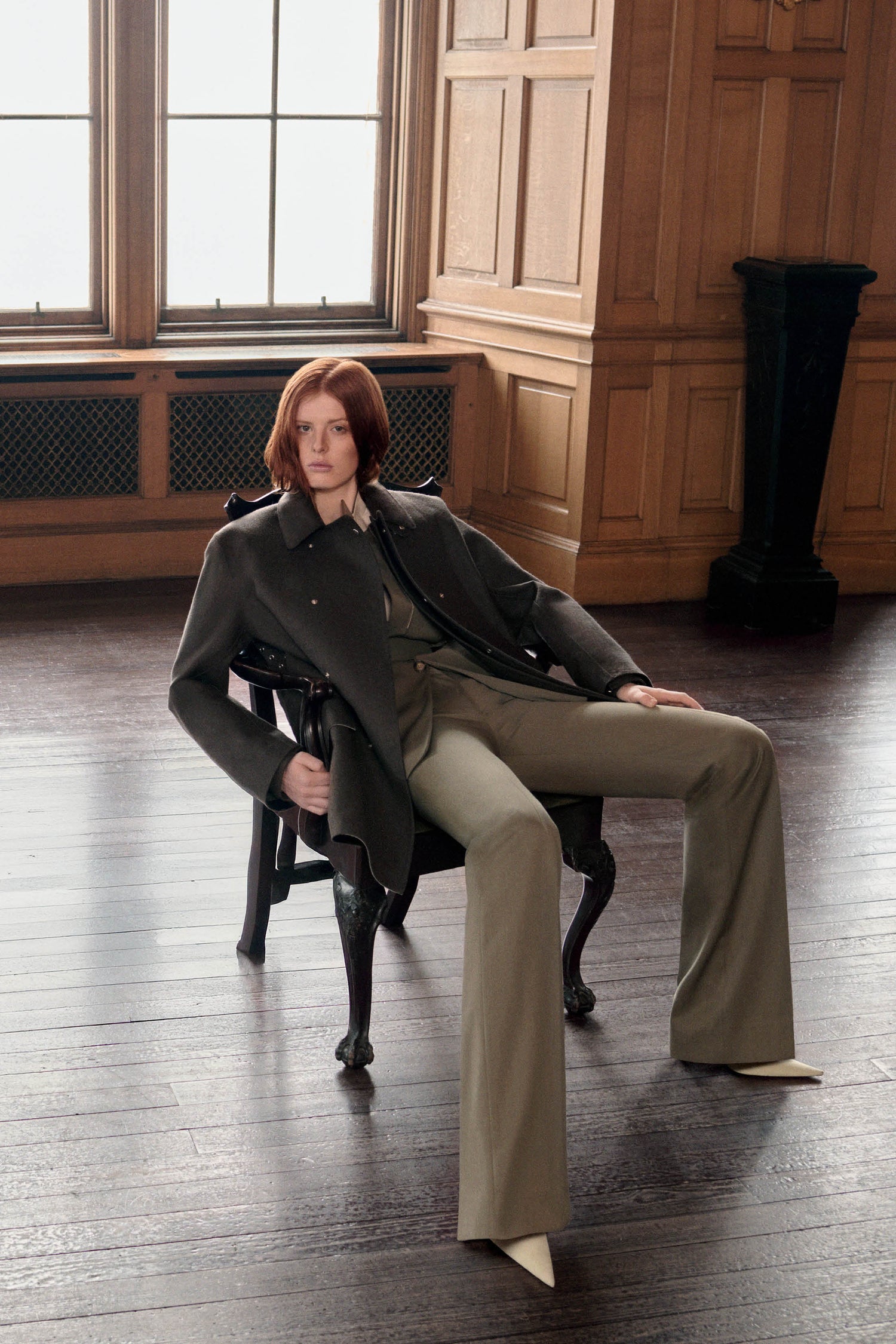 Victoria Beckham X Mackintosh Caban Coat In Brown