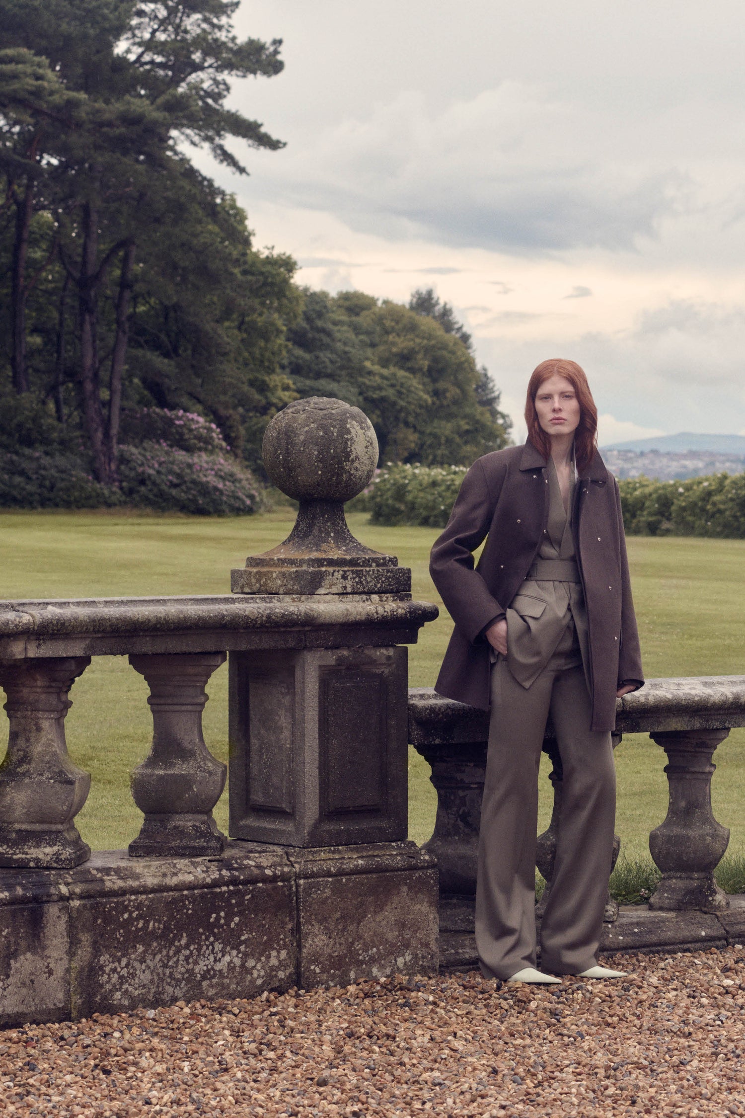 Victoria Beckham X Mackintosh Caban Coat In Brown