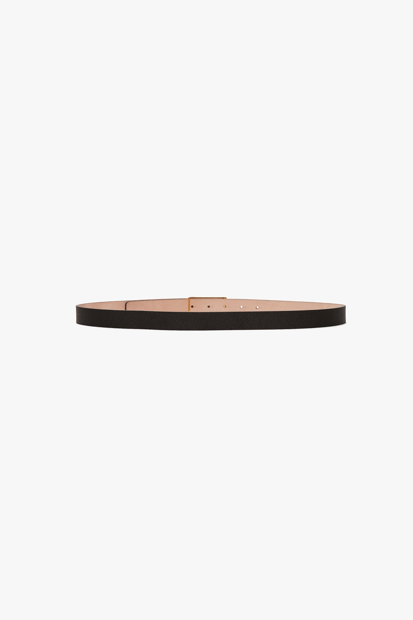 Dorian Belt In Black Grained Leather