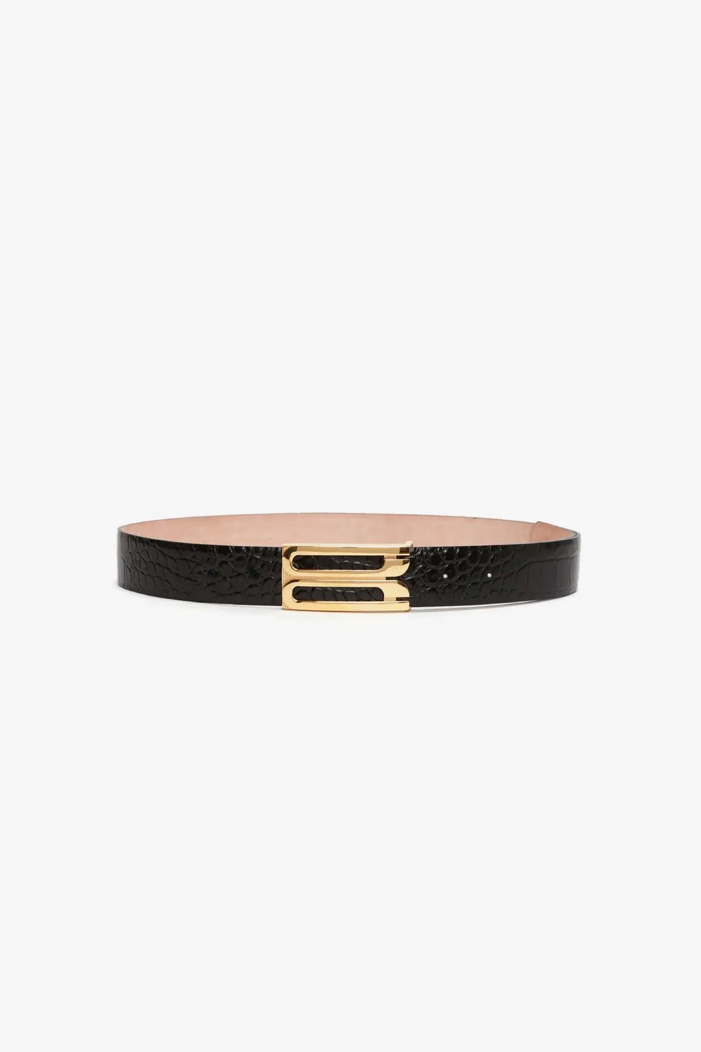 Dorian Frame Belt Jumbo 40mm Croc Embossed Leather