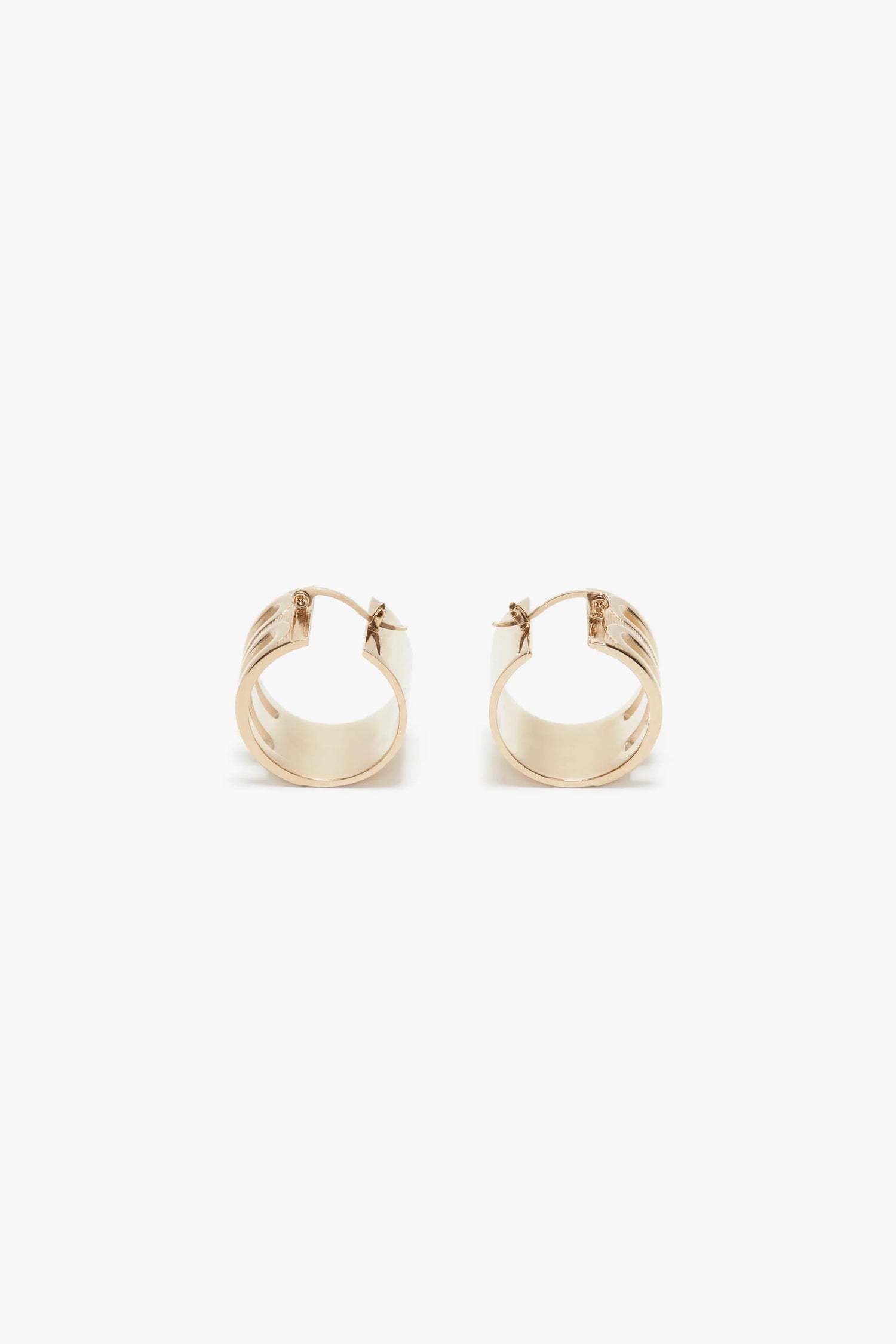 Frame Hoop Earrings In Gold