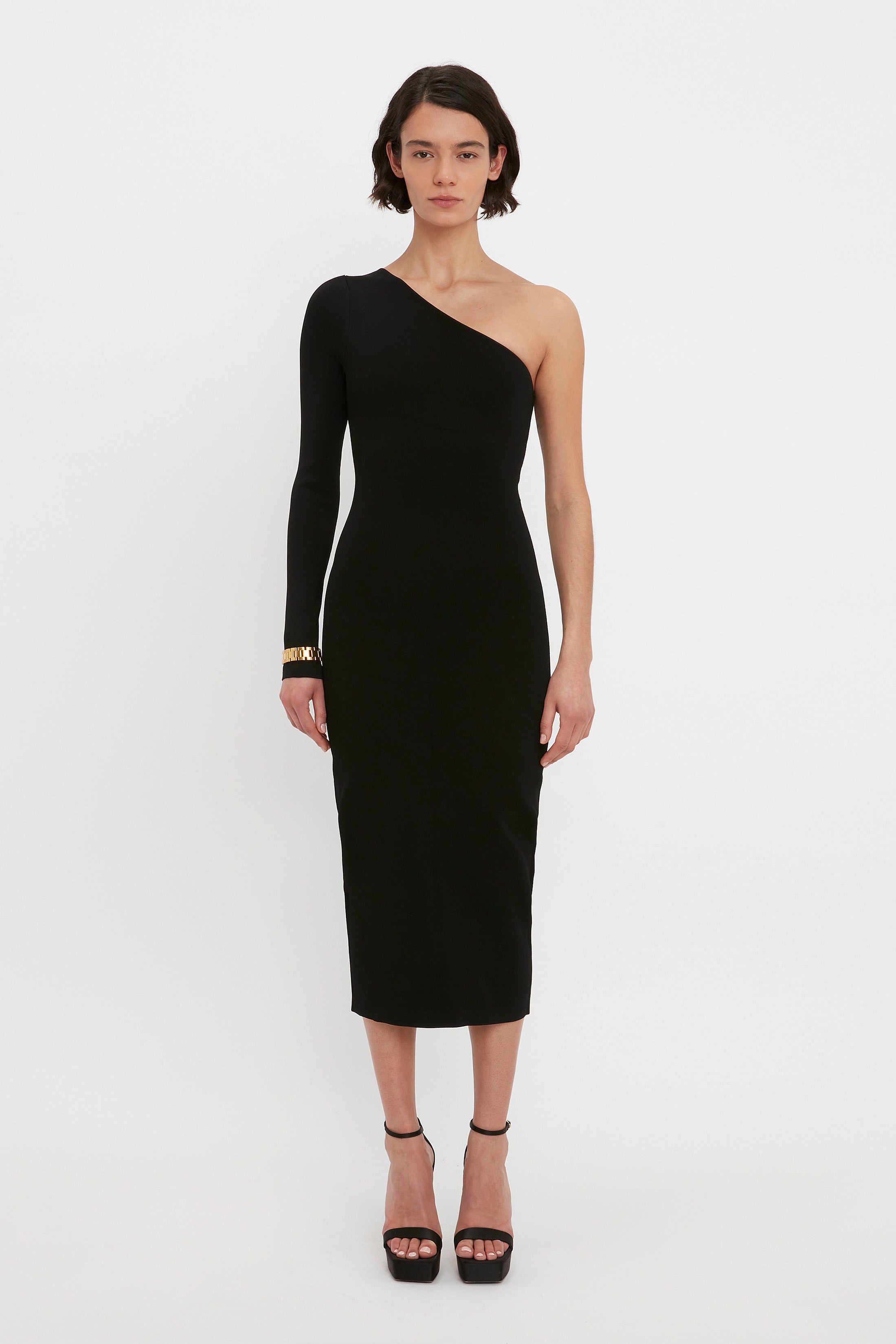One shoulder midi hotsell dress