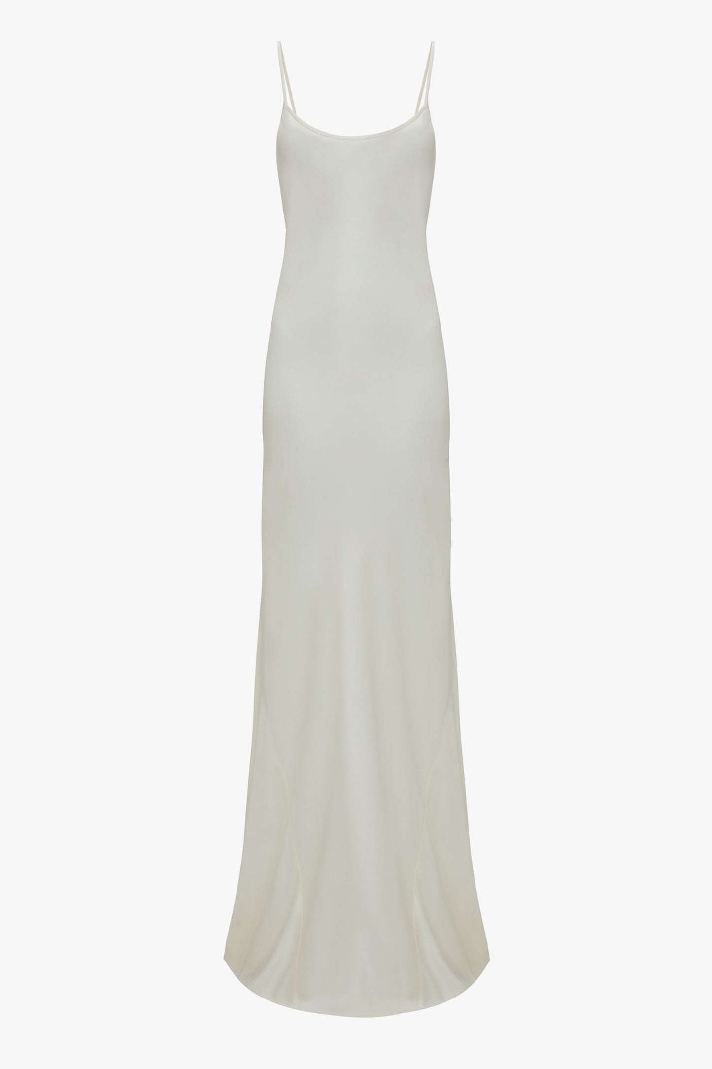 Floor-Length Cami Dress In Ivory by Victoria Beckham displayed against a plain background.