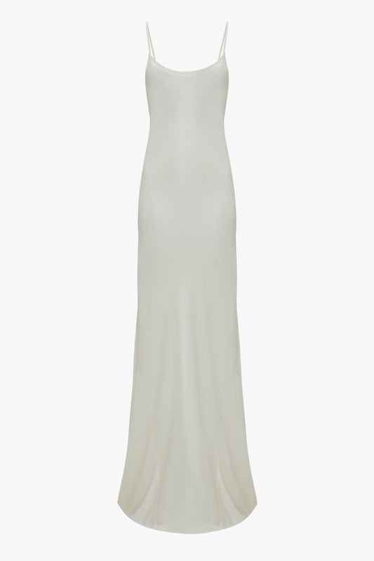 Floor-Length Cami Dress In Ivory by Victoria Beckham displayed against a plain background.