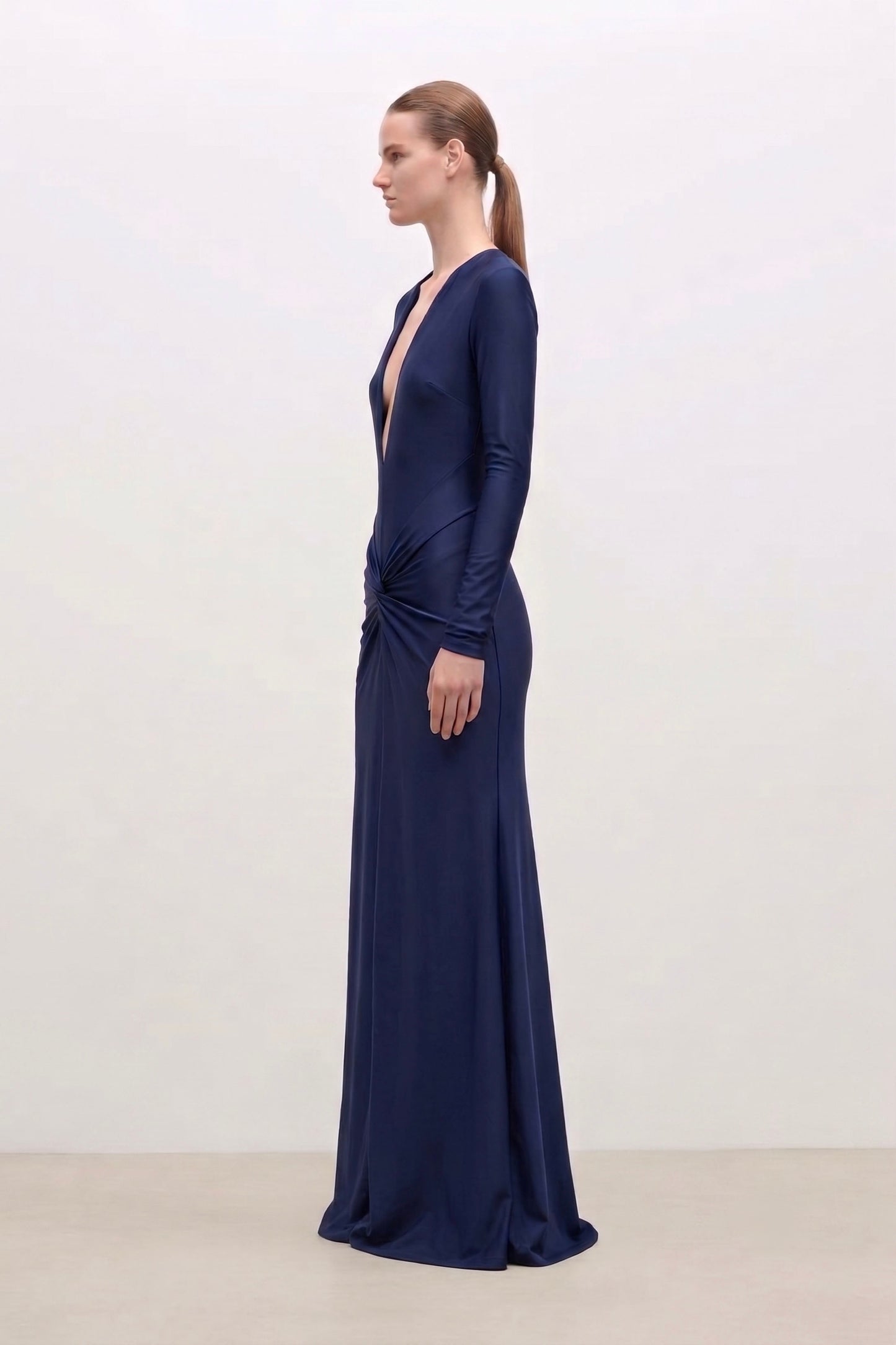 Aida Gown In Navy