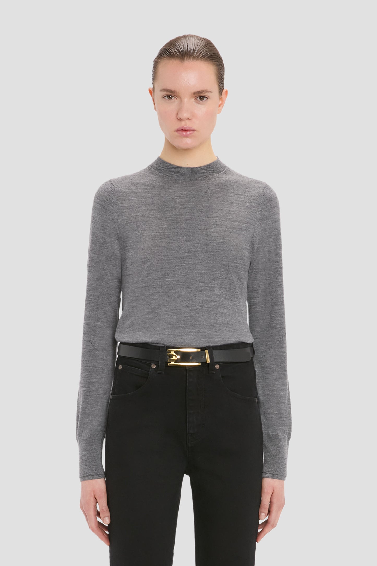 Austen Jumper In Grey Marl
