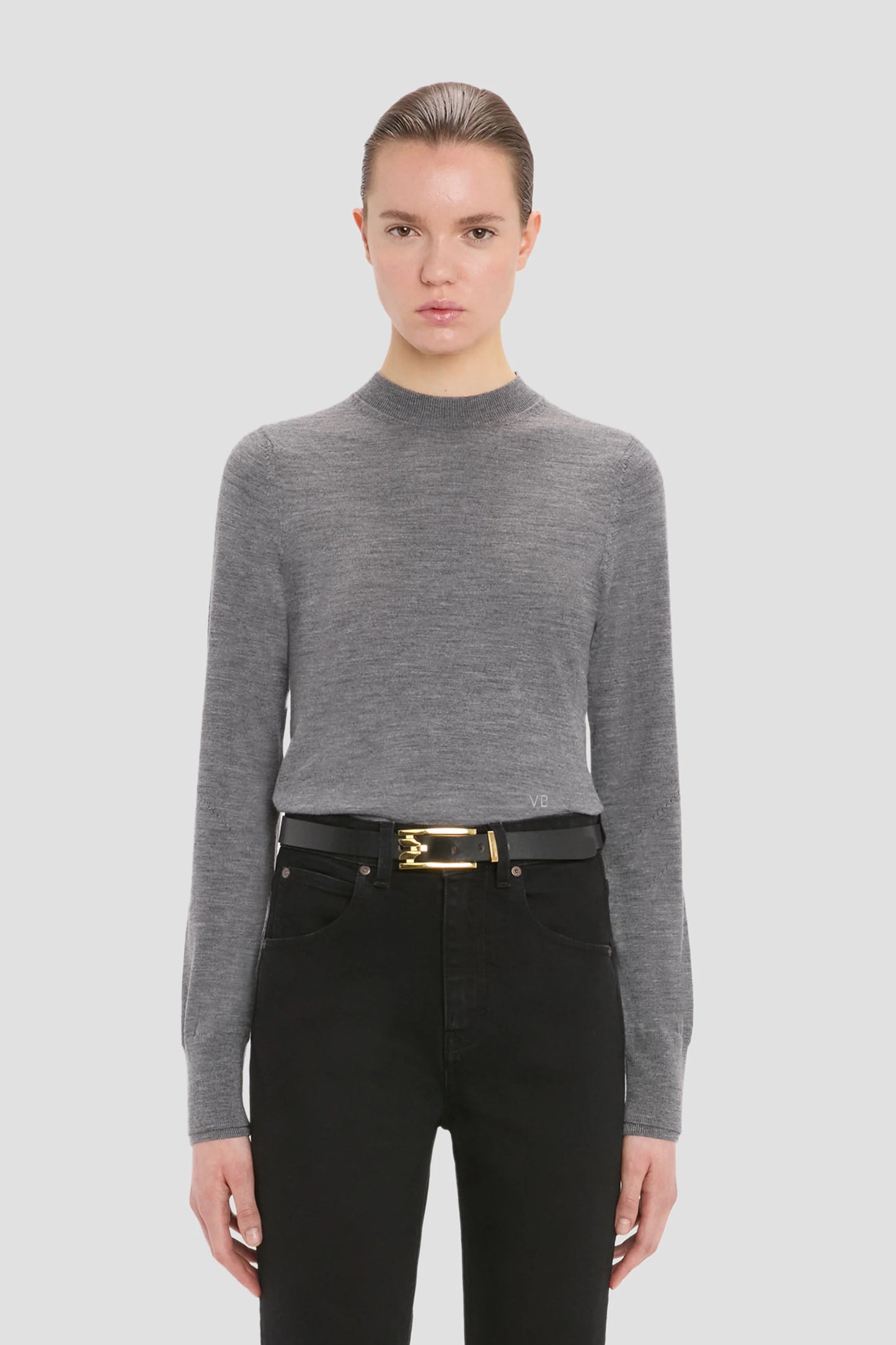 Austen Jumper In Grey Marl