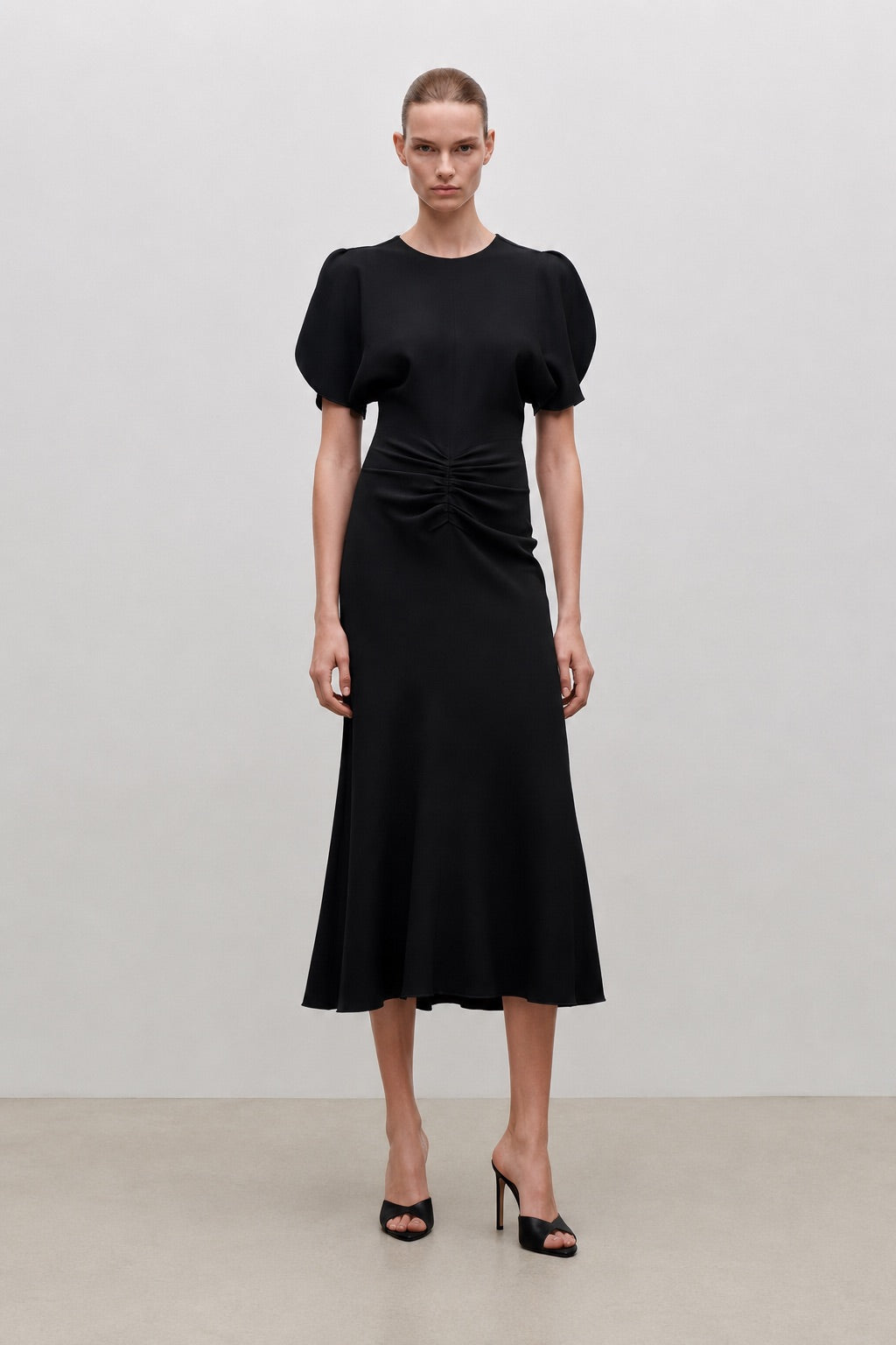 Bela Midi Dress In Black