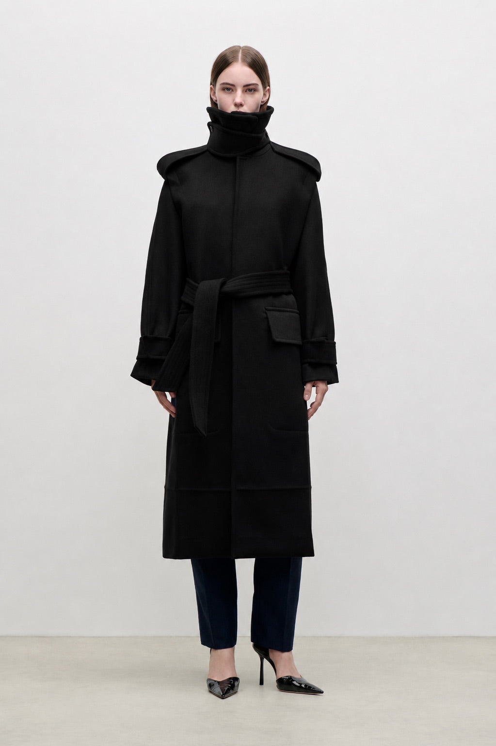 Philippa Trench Coat In Black