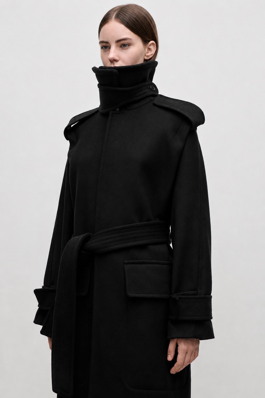 Philippa Trench Coat In Black