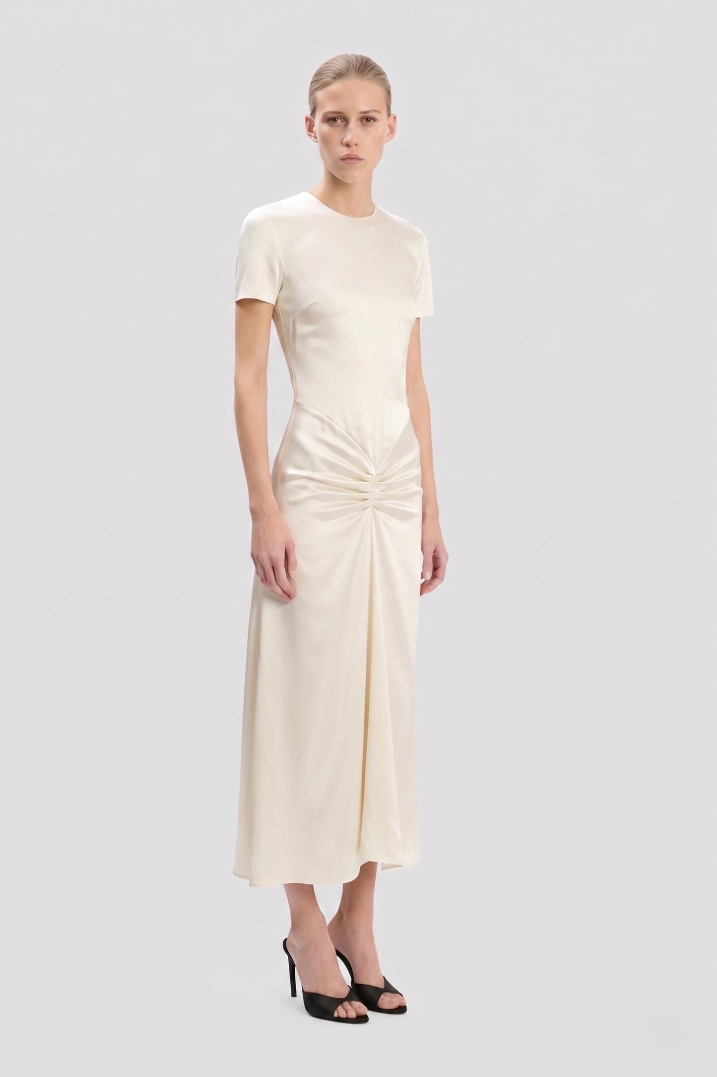 Blaire Midi Dress In Ivory