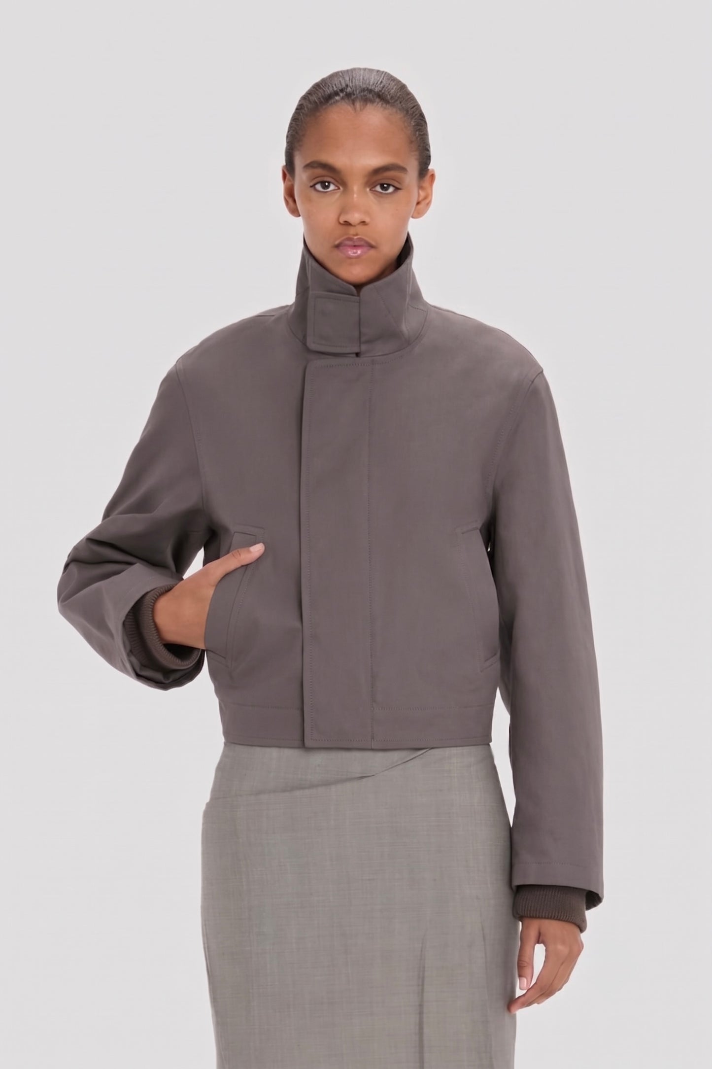 Bomber Jacket In Ore